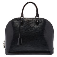 Louis Vuitton Black Electric Epi Leather Alma GM Bag