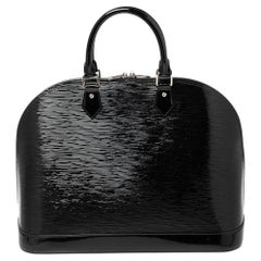 Used Louis Vuitton Black Electric Epi Leather Alma GM Bag
