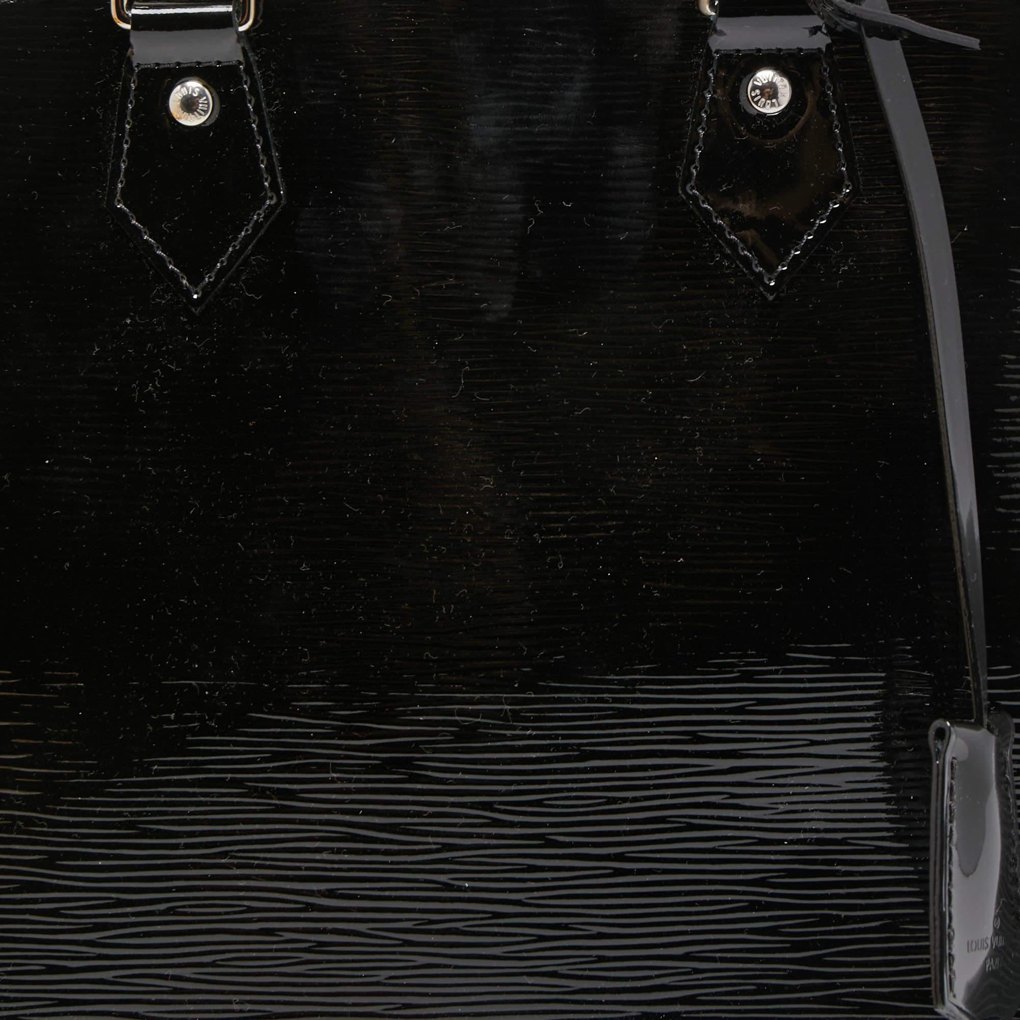 Louis Vuitton Black Electric Epi Leather Alma PM Bag 6