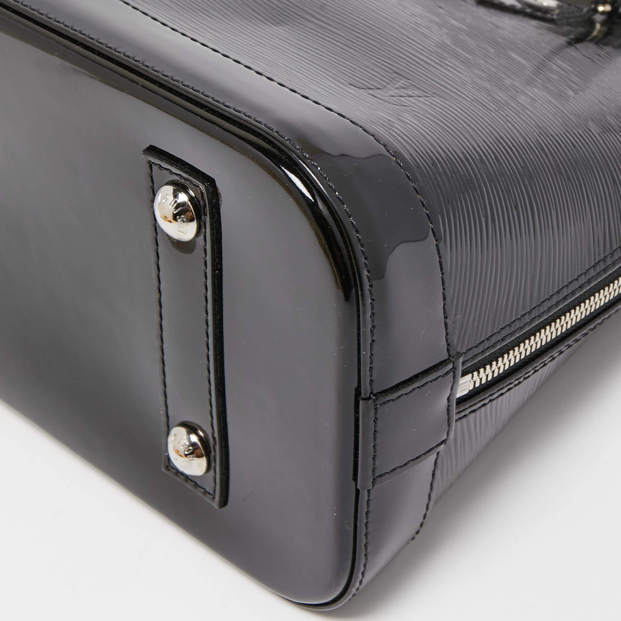 Louis Vuitton Black Electric Epi Leather Alma PM Bag 7