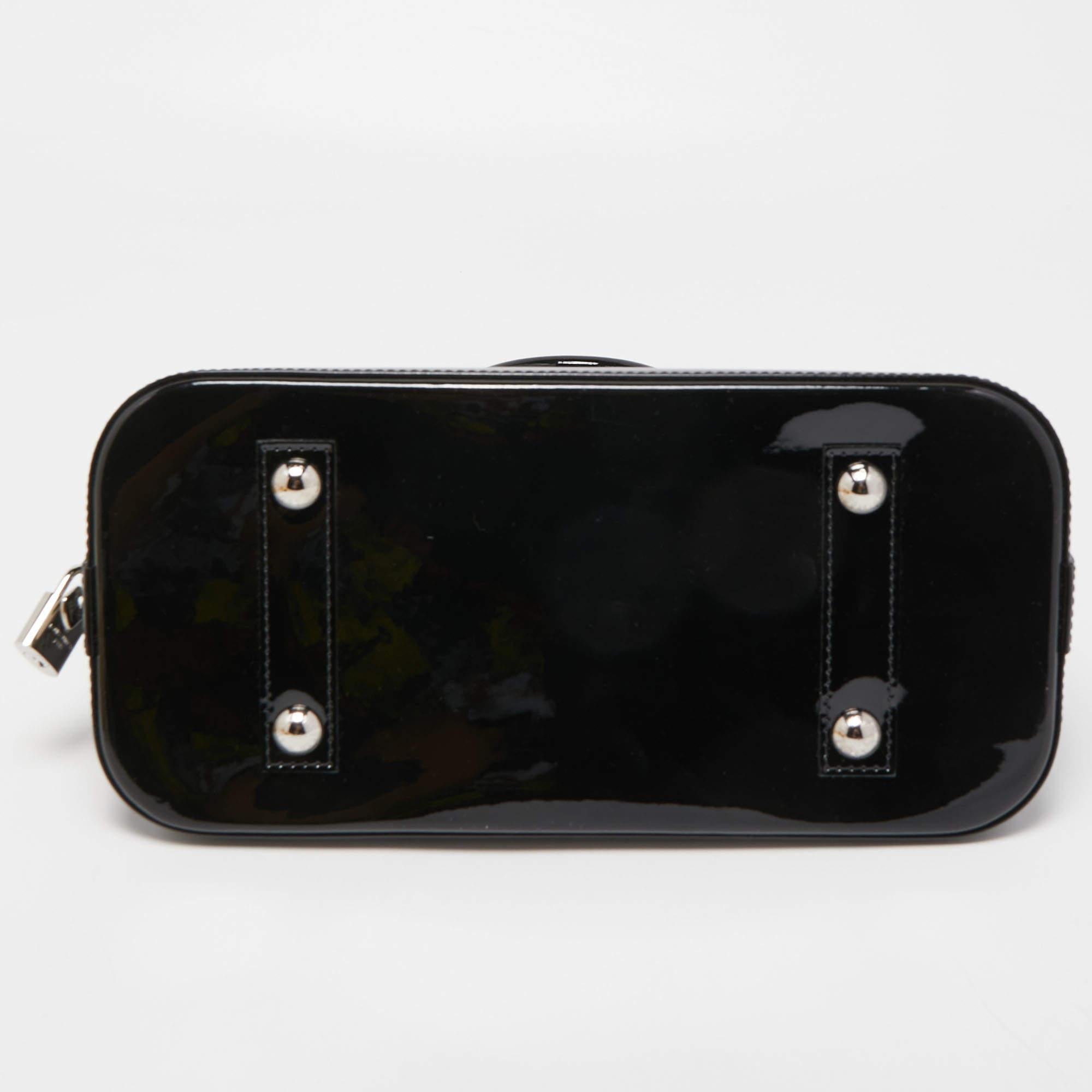 Louis Vuitton Black Electric Epi Leather Alma PM Bag 1