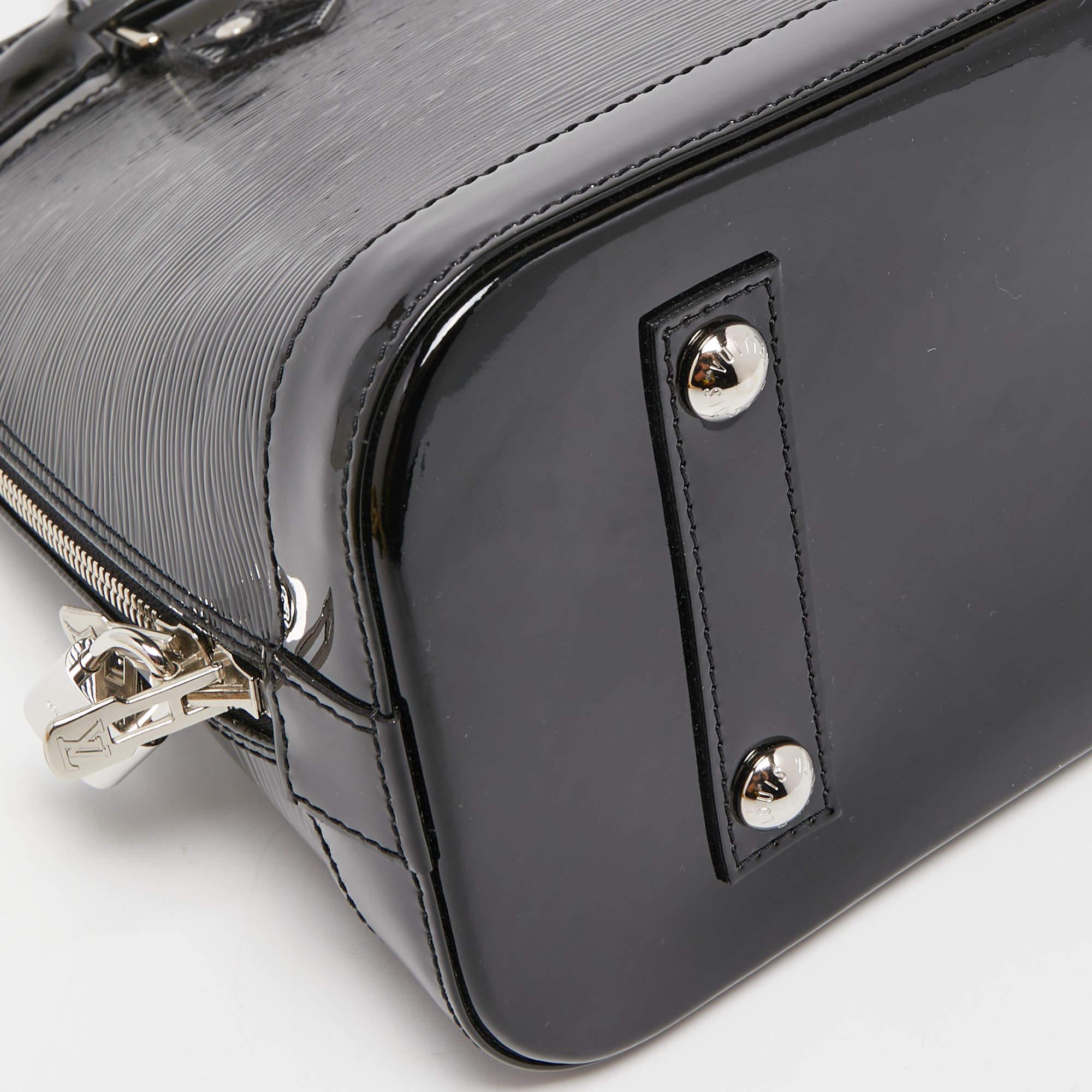 Louis Vuitton Black Electric Epi Leather Alma PM Bag 2