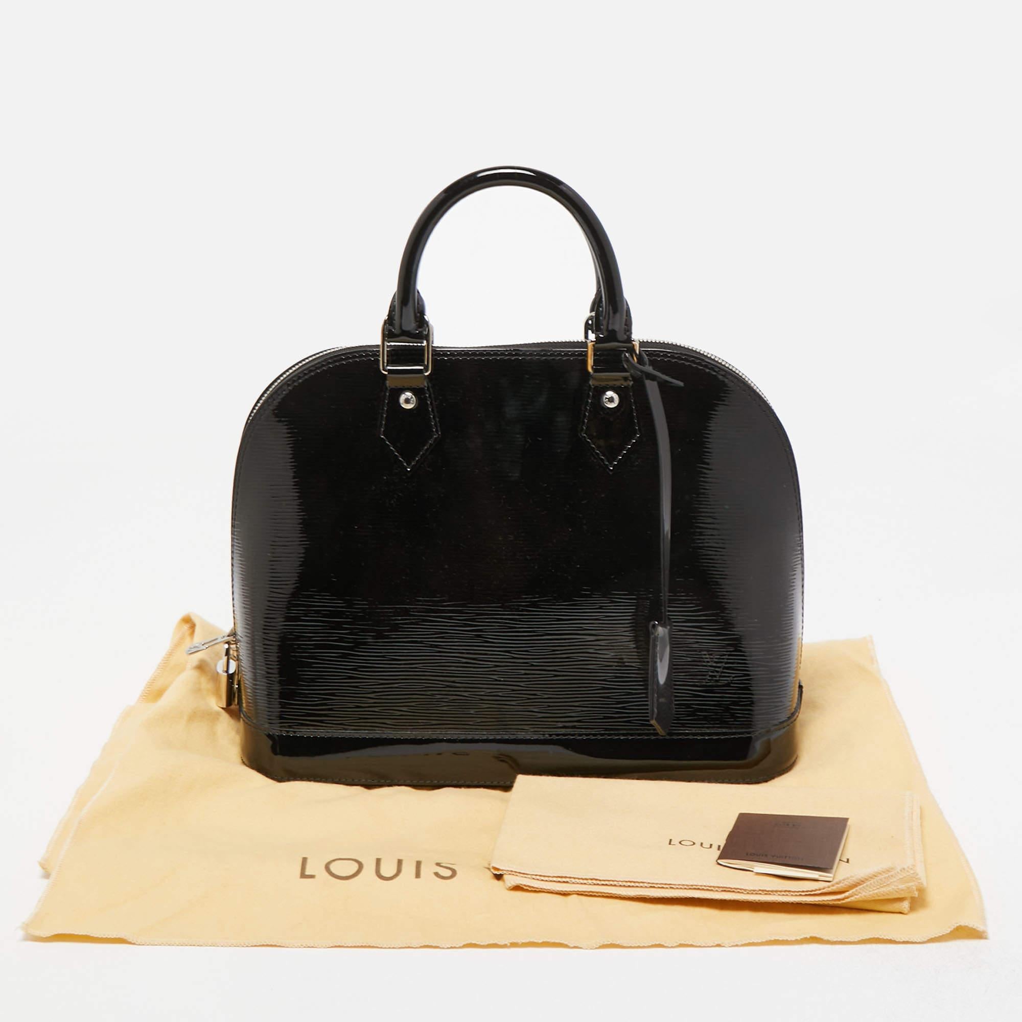 Louis Vuitton Black Electric Epi Leather Alma PM Bag 5