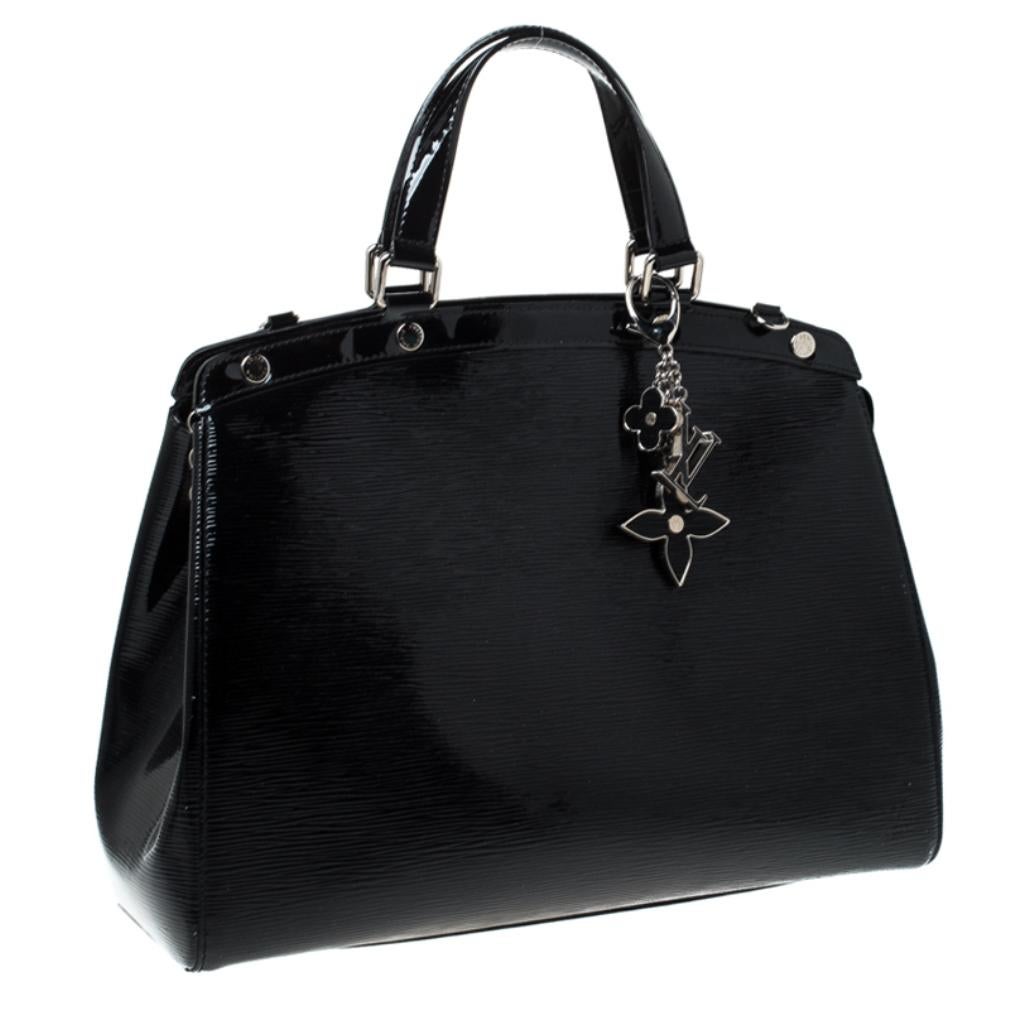 Louis Vuitton Black Electric Epi Leather Brea GM Bag In Good Condition In Dubai, Al Qouz 2