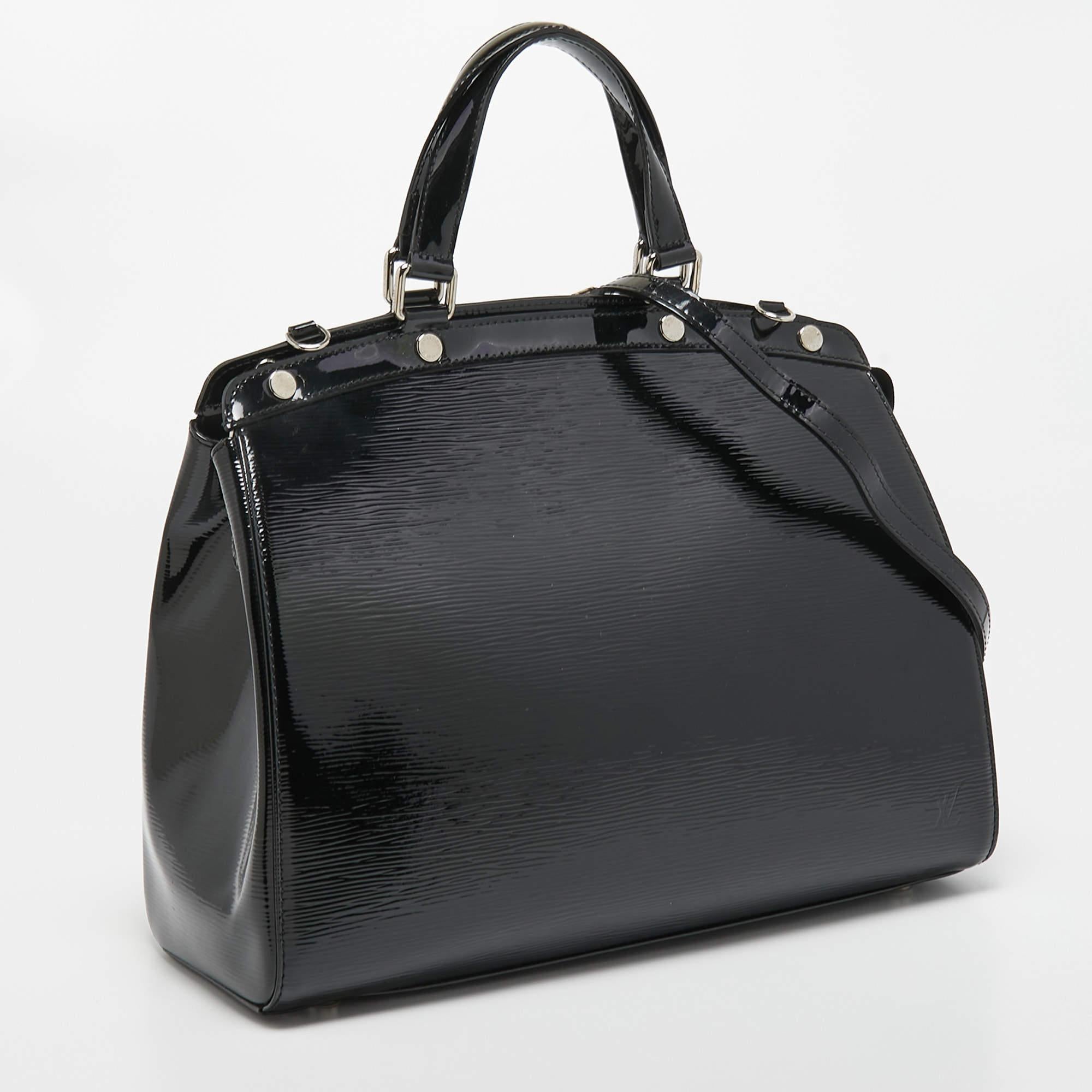 Women's Louis Vuitton Black Electric Epi Leather Brea GM Bag For Sale