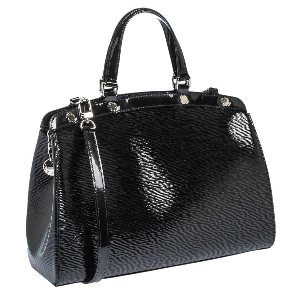 Women's Louis Vuitton Black Electric Epi Leather Brea MM Bag