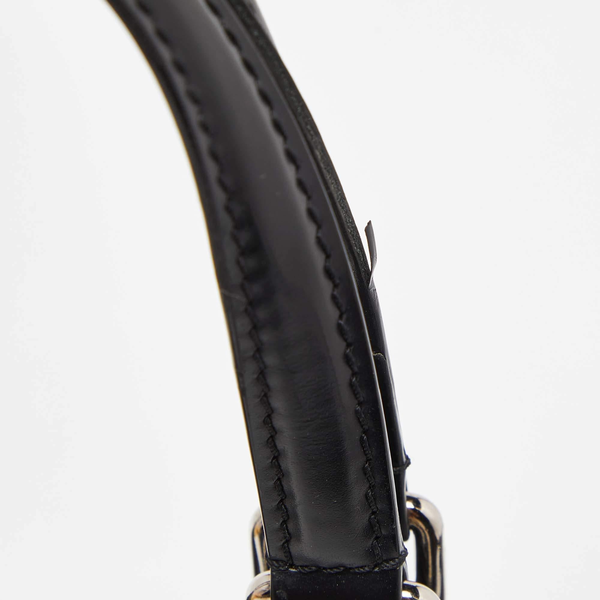 Donna Louis Vuitton Borsa Brea MM in pelle elettrica nera. in vendita