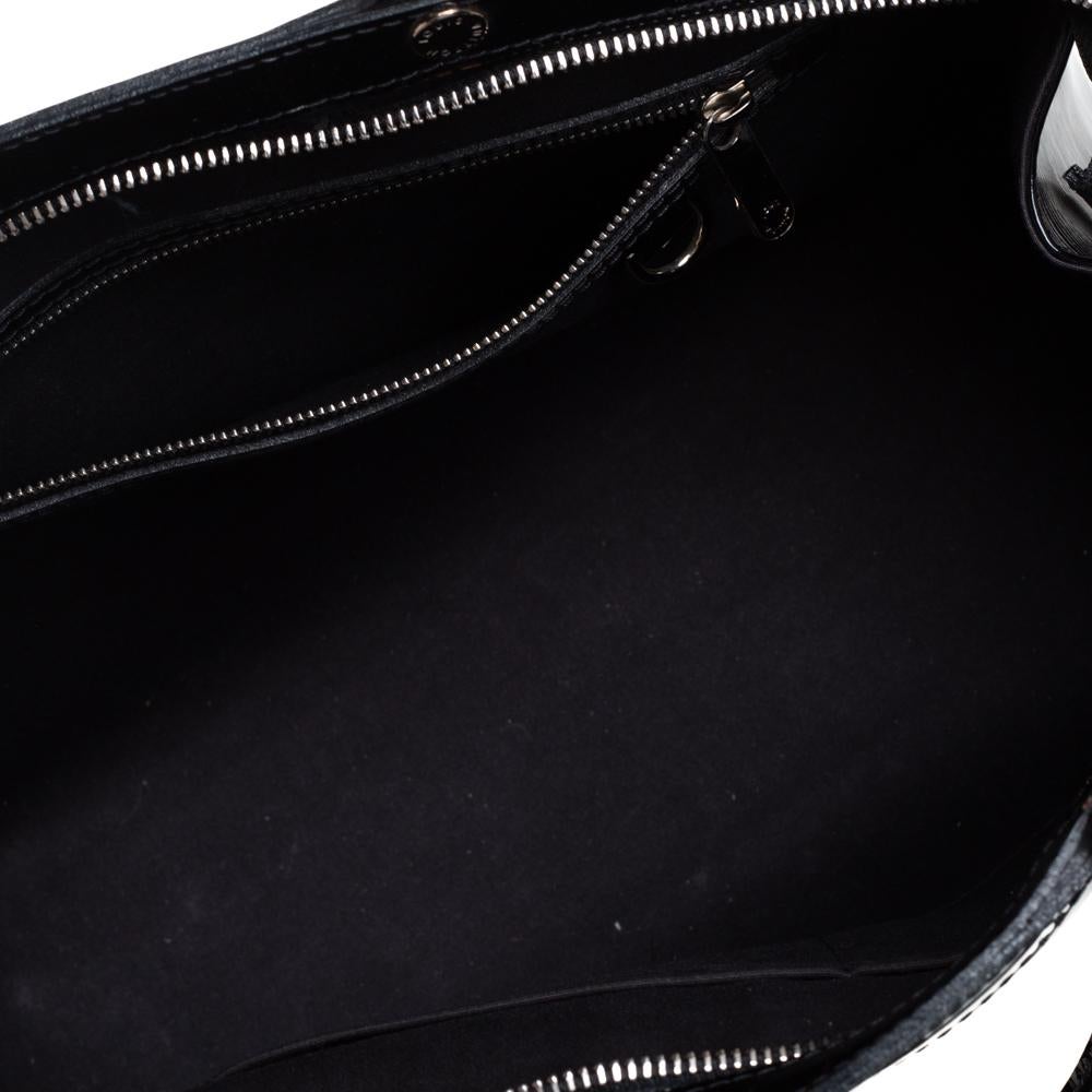 Schwarze Electric Epi Leder-Tasche von Louis Vuitton Brea MM im Angebot 1
