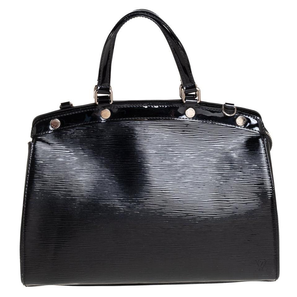 Louis Vuitton Black Electric Epi Leather Brea MM Bag For Sale