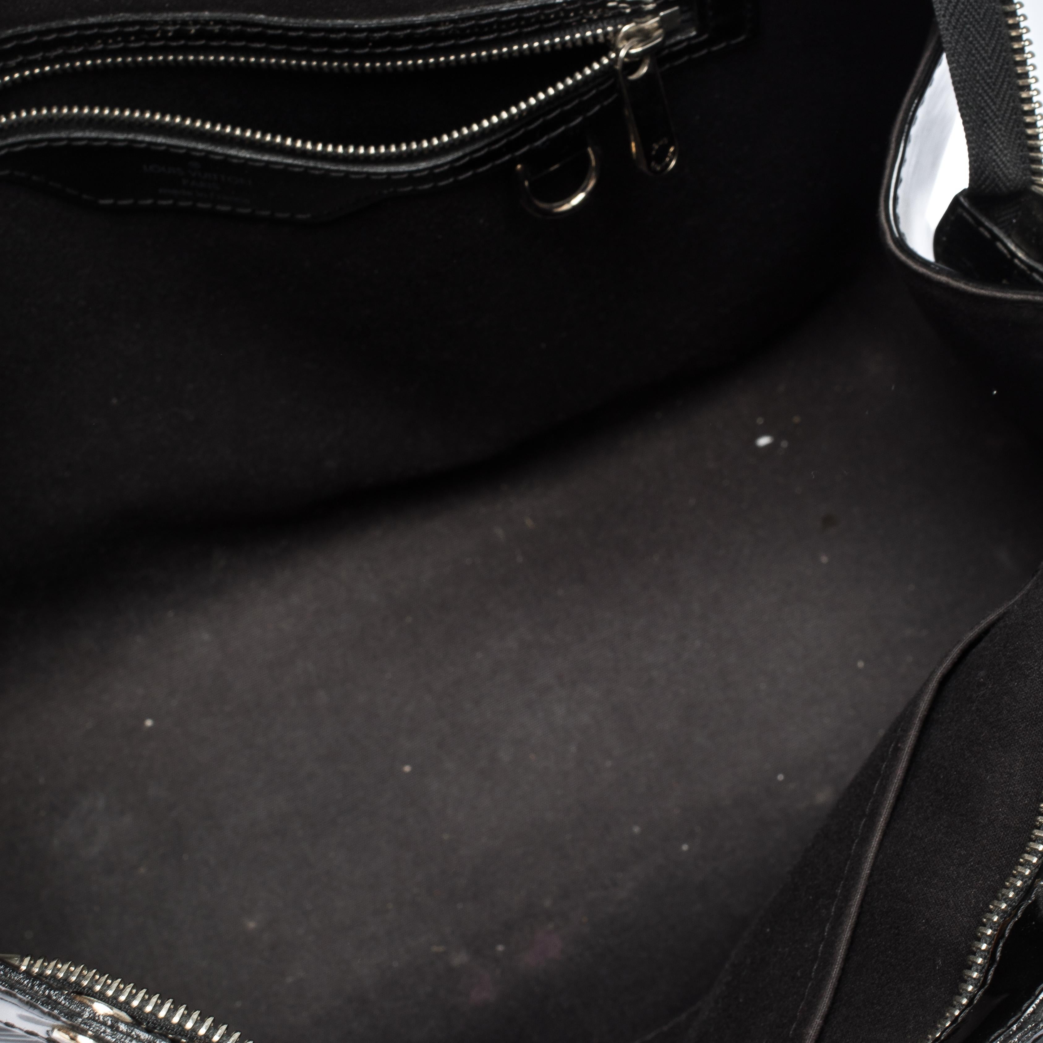Louis Vuitton Black Electric Epi Leather Brea MM Bag with Charm 6