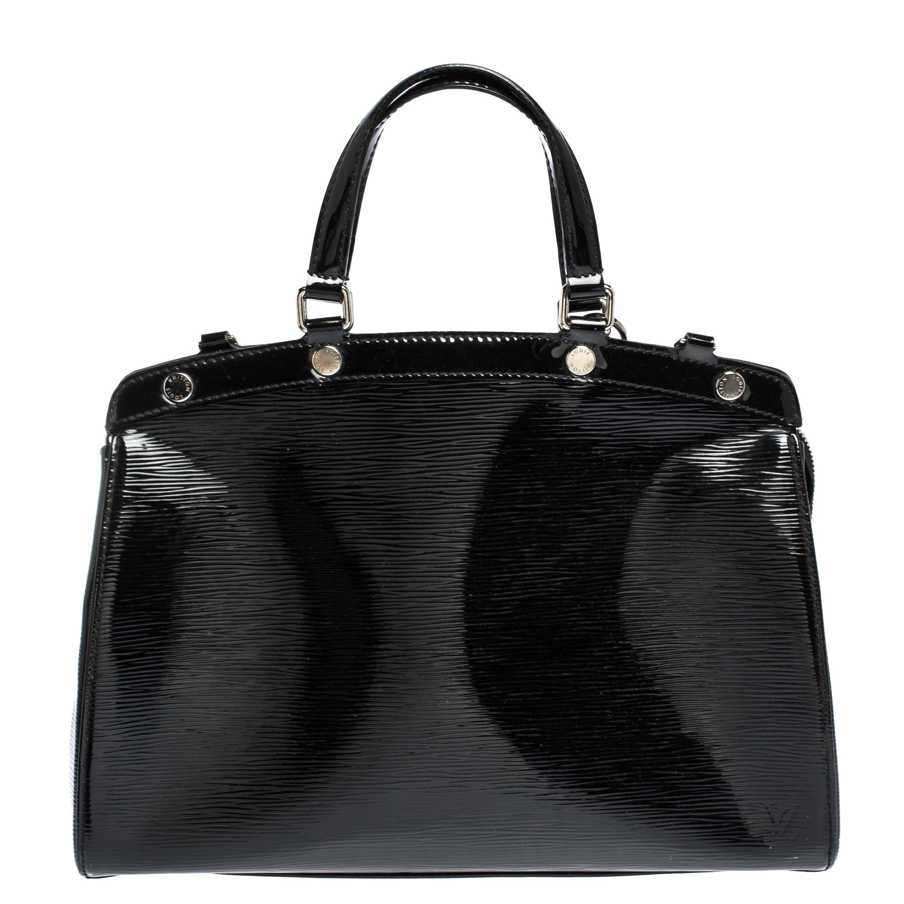 Louis Vuitton Black Electric Epi Leather Brea MM Bag with Charm 1