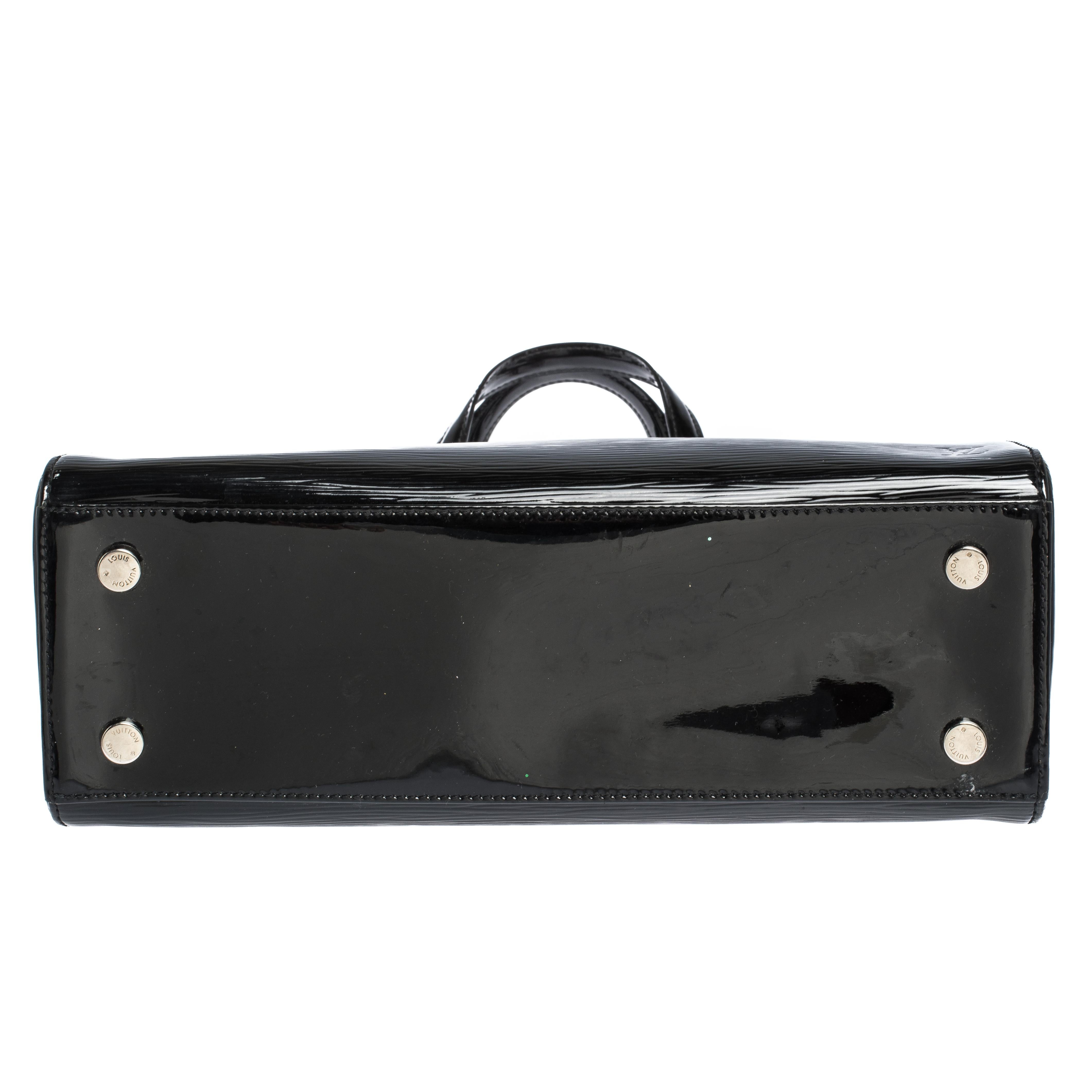 Louis Vuitton Black Electric Epi Leather Brea MM Bag with Charm 4