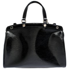Louis Vuitton Black Electric Epi Leather Brea MM Bag with Charm