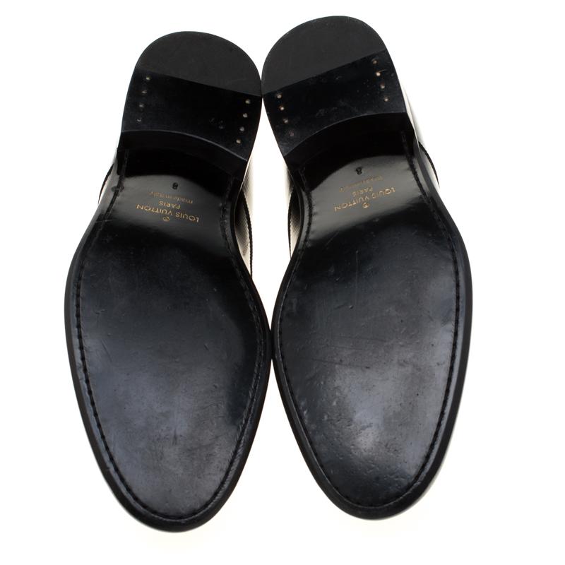 Louis Vuitton Black Electric Epi Leather Derby Shoes Size 42 1
