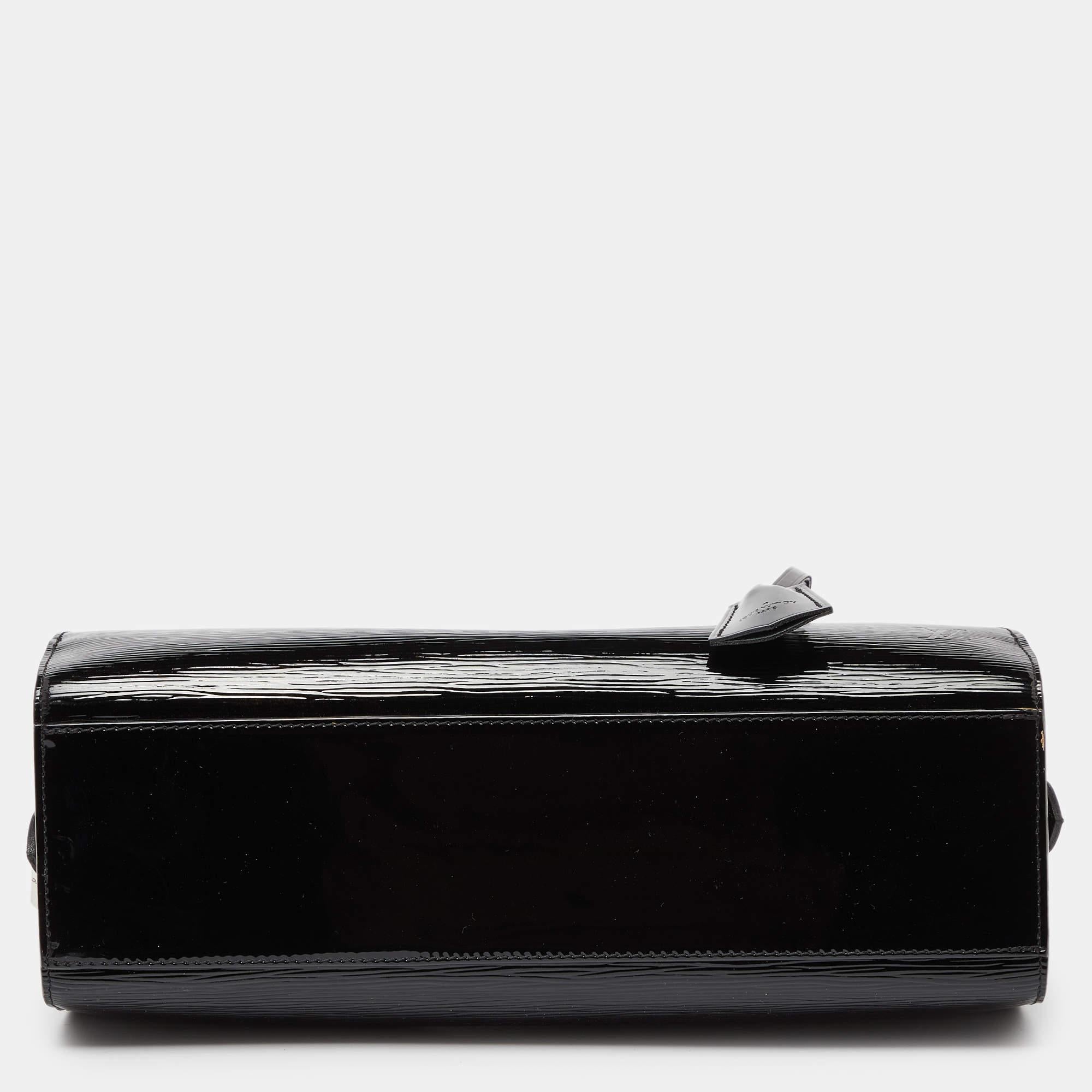 Louis Vuitton Black Electric Epi Leather Jasmine Bag 2
