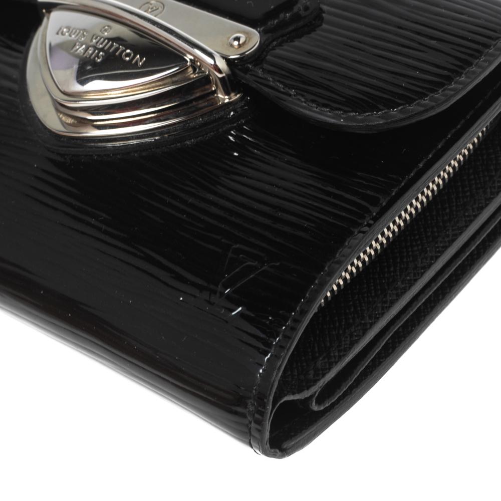 Louis Vuitton Black Electric Epi Leather Joey Wallet In Good Condition In Dubai, Al Qouz 2