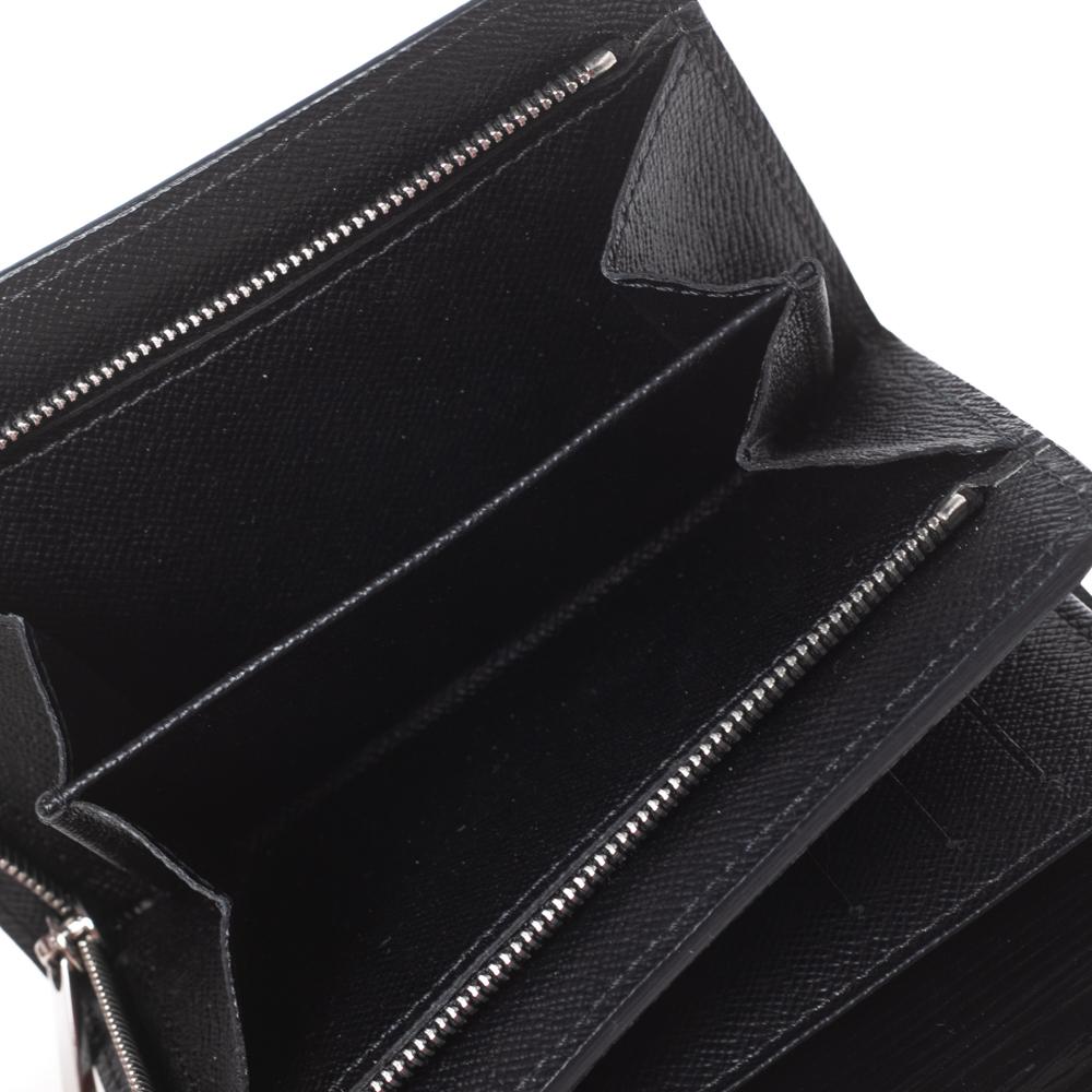 Louis Vuitton Black Electric Epi Leather Joey Wallet 3