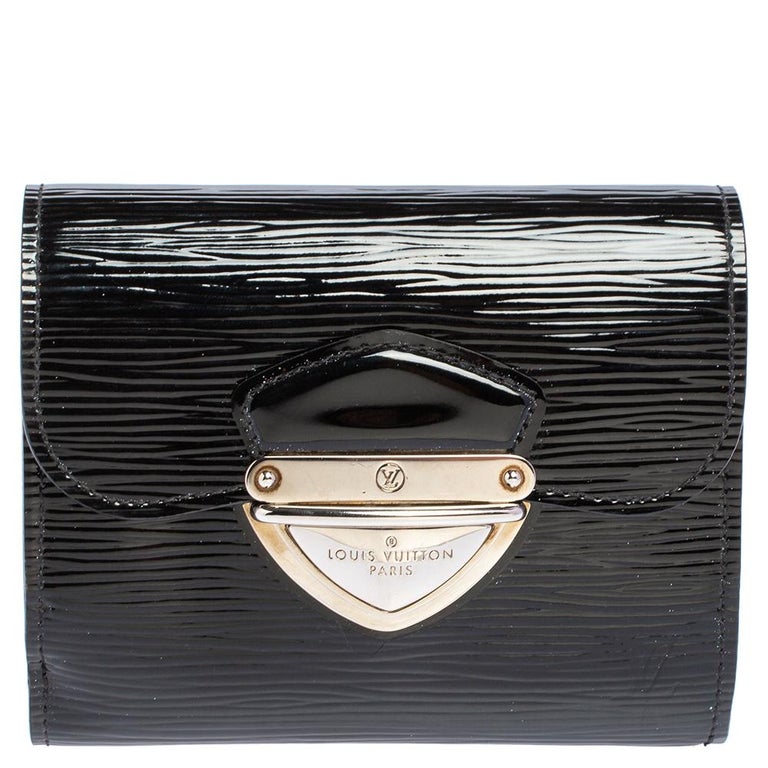 Louis Vuitton Black Electric Epi Leather Joey Wallet For Sale at 1stDibs