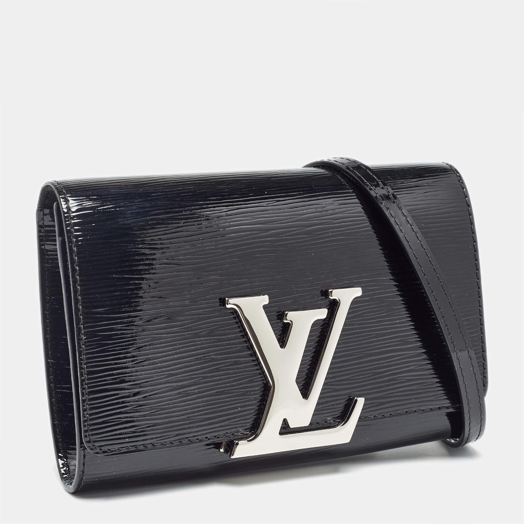 Louis Vuitton Black Electric Epi Leather Louise PM Bag In Good Condition In Dubai, Al Qouz 2
