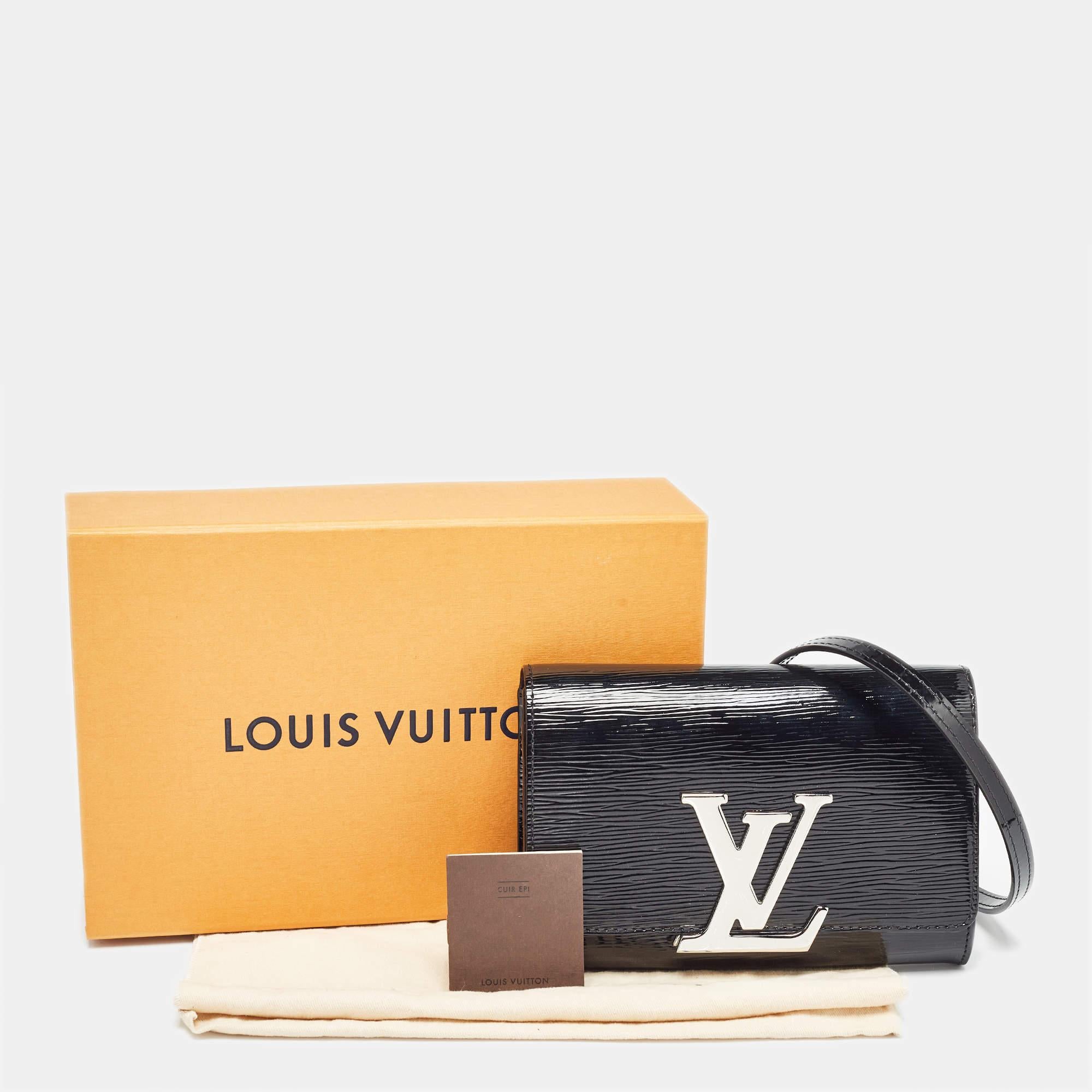 Louis Vuitton Black Electric Epi Leather Louise PM Bag 5