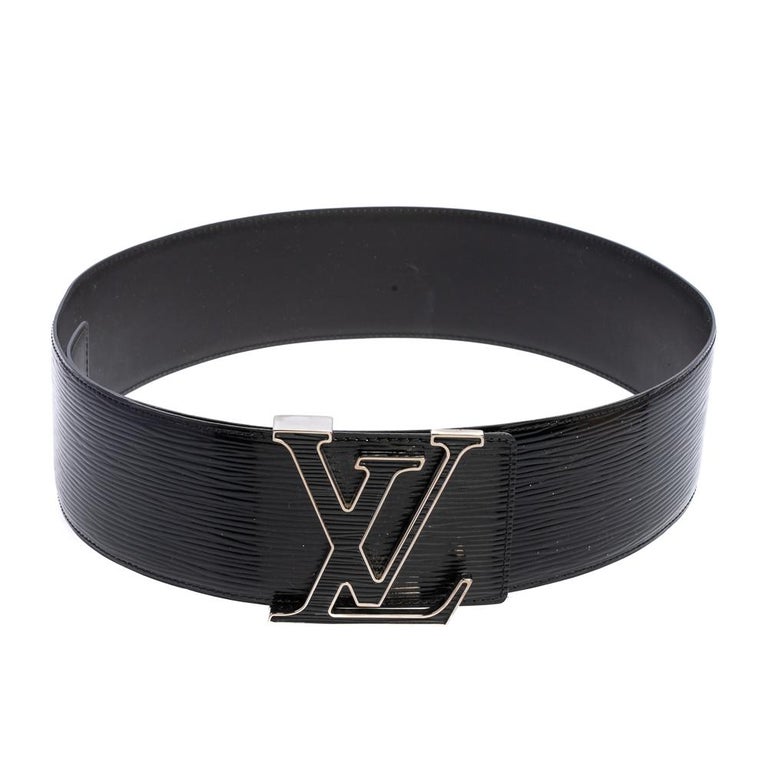 komplet Catena sandsynligt Louis Vuitton Black Electric Epi Leather LV Initiales Waist Belt 85 CM at  1stDibs
