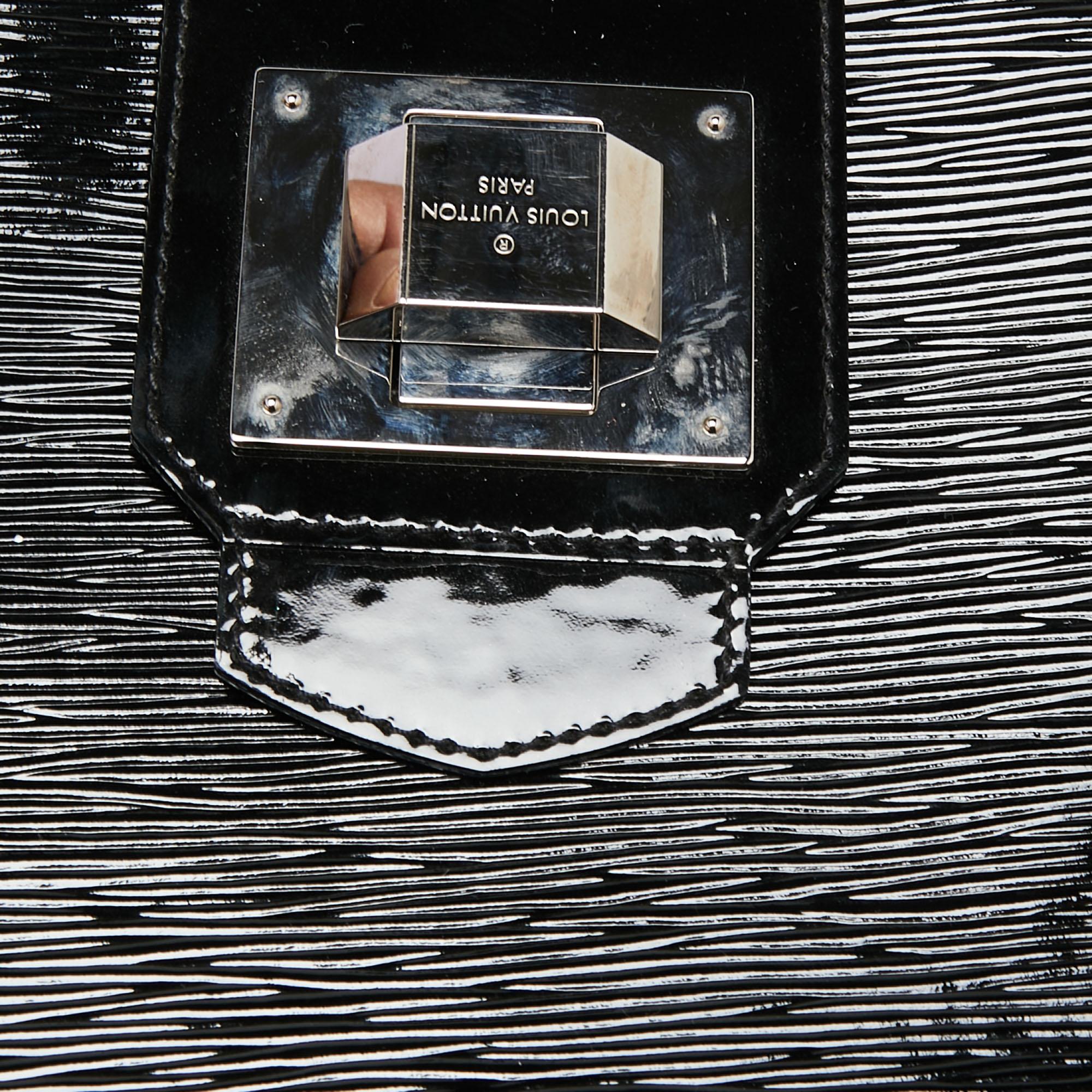 Louis Vuitton Black Electric Epi Leather Mirabeau GM Bag 7