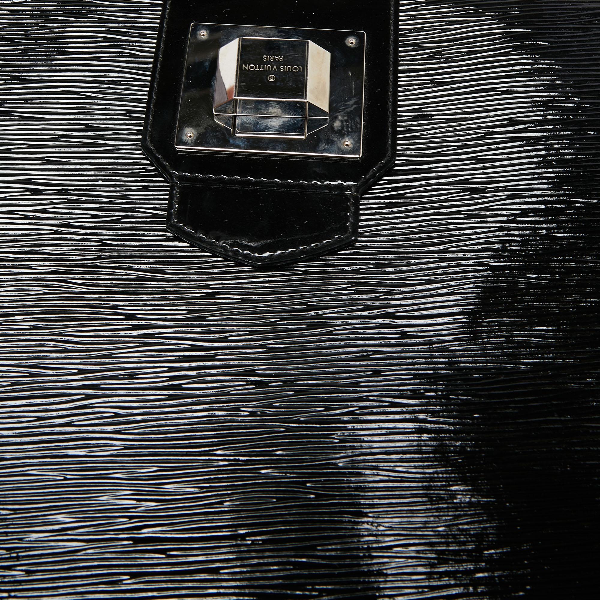 Louis Vuitton Black Electric Epi Leather Mirabeau GM Bag 8