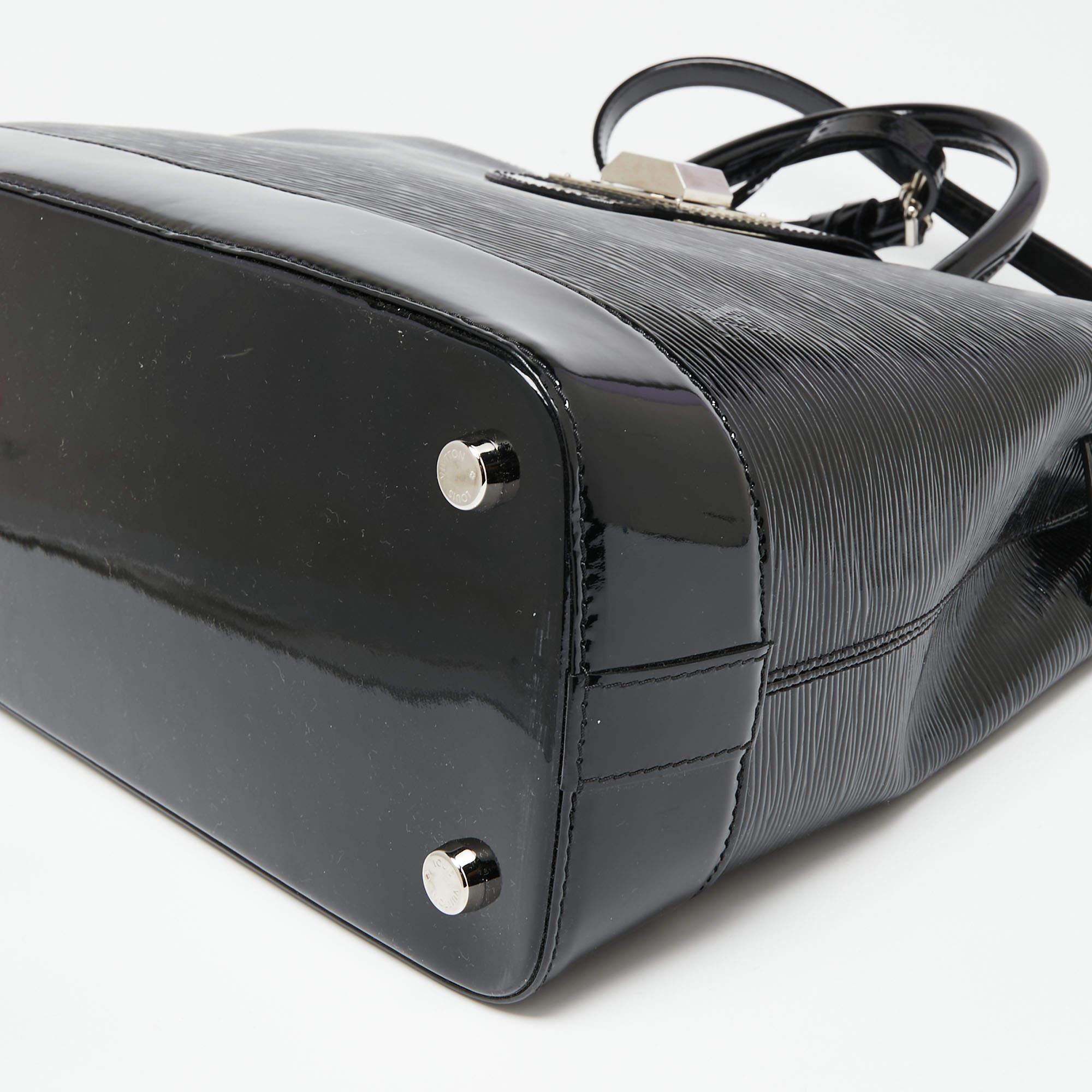 Louis Vuitton Black Electric Epi Leather Mirabeau GM Bag 8