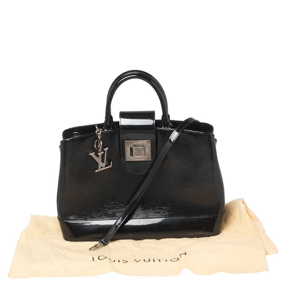 Louis Vuitton Black Electric Epi Leather Mirabeau GM Bag 9