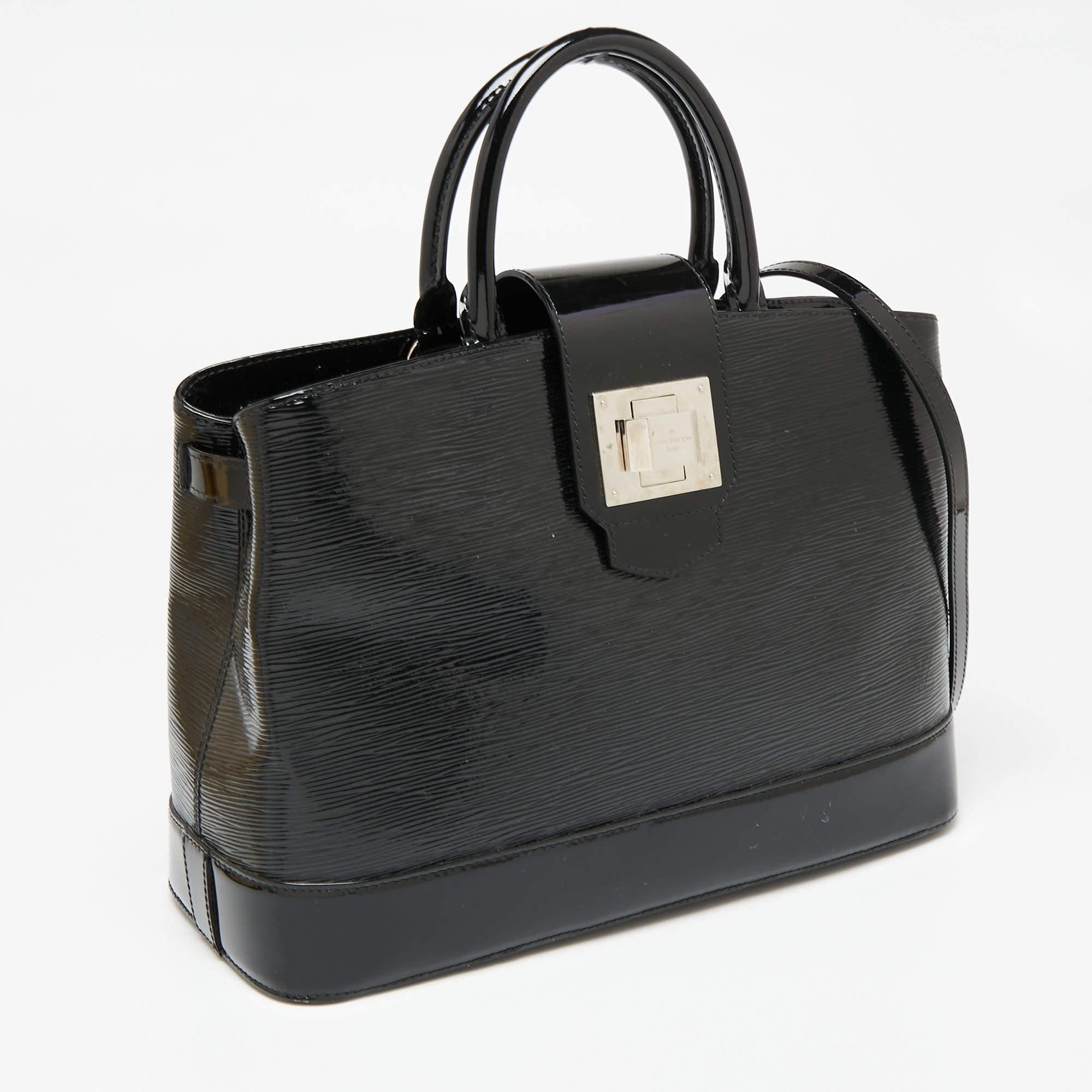 Women's Louis Vuitton Black Electric Epi Leather Mirabeau GM Bag