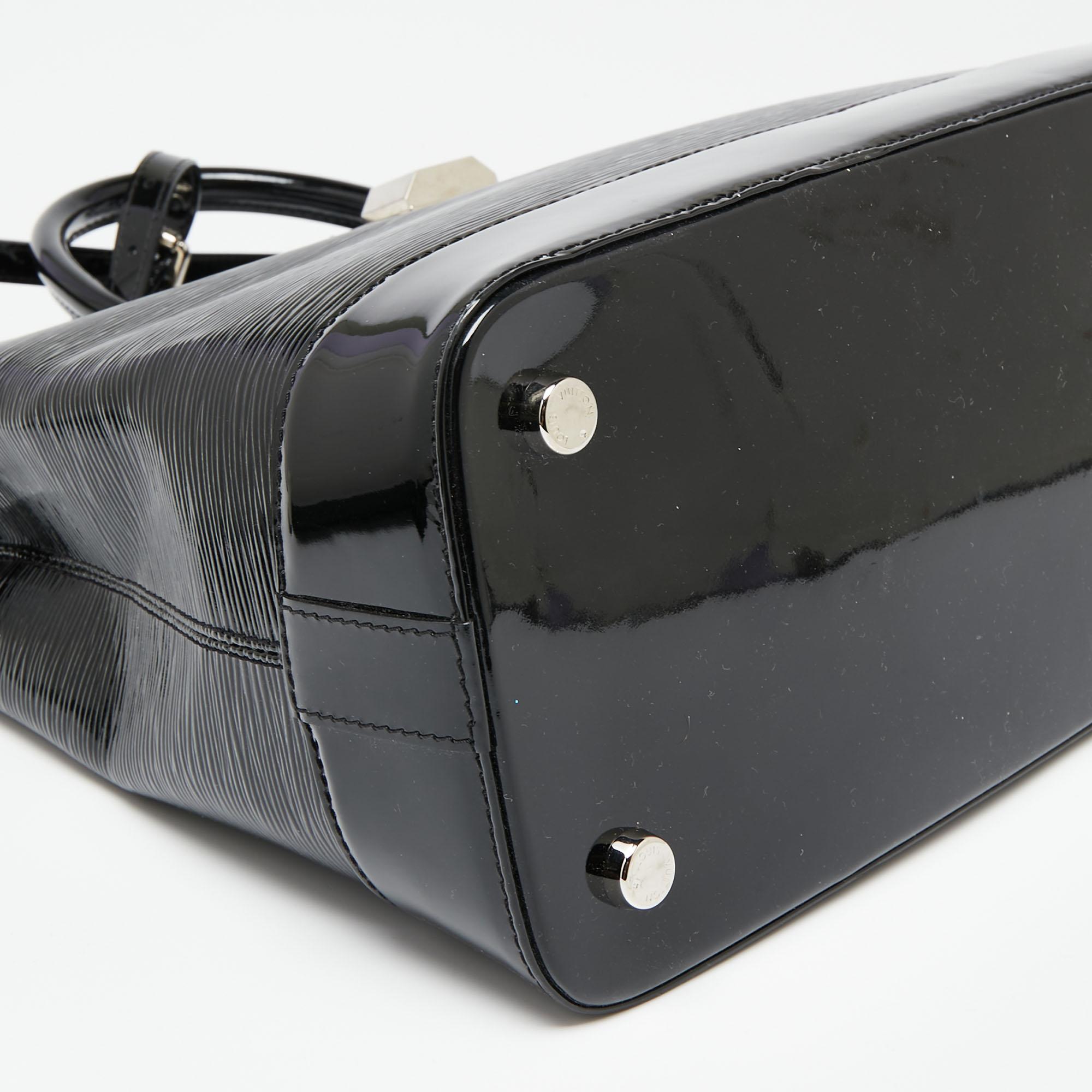Louis Vuitton Black Electric Epi Leather Mirabeau GM Bag 2