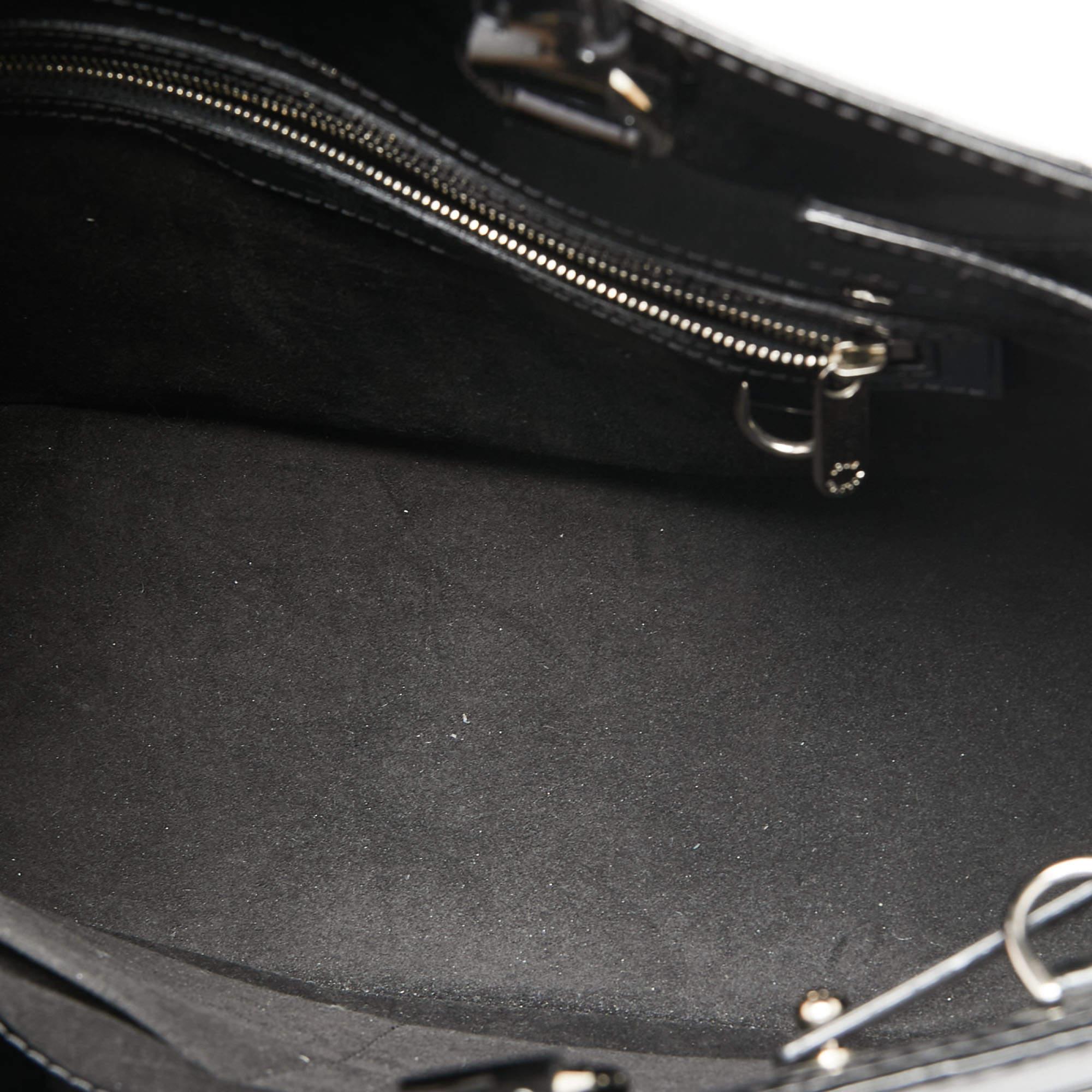 Louis Vuitton Black Electric Epi Leather Mirabeau GM Bag 2