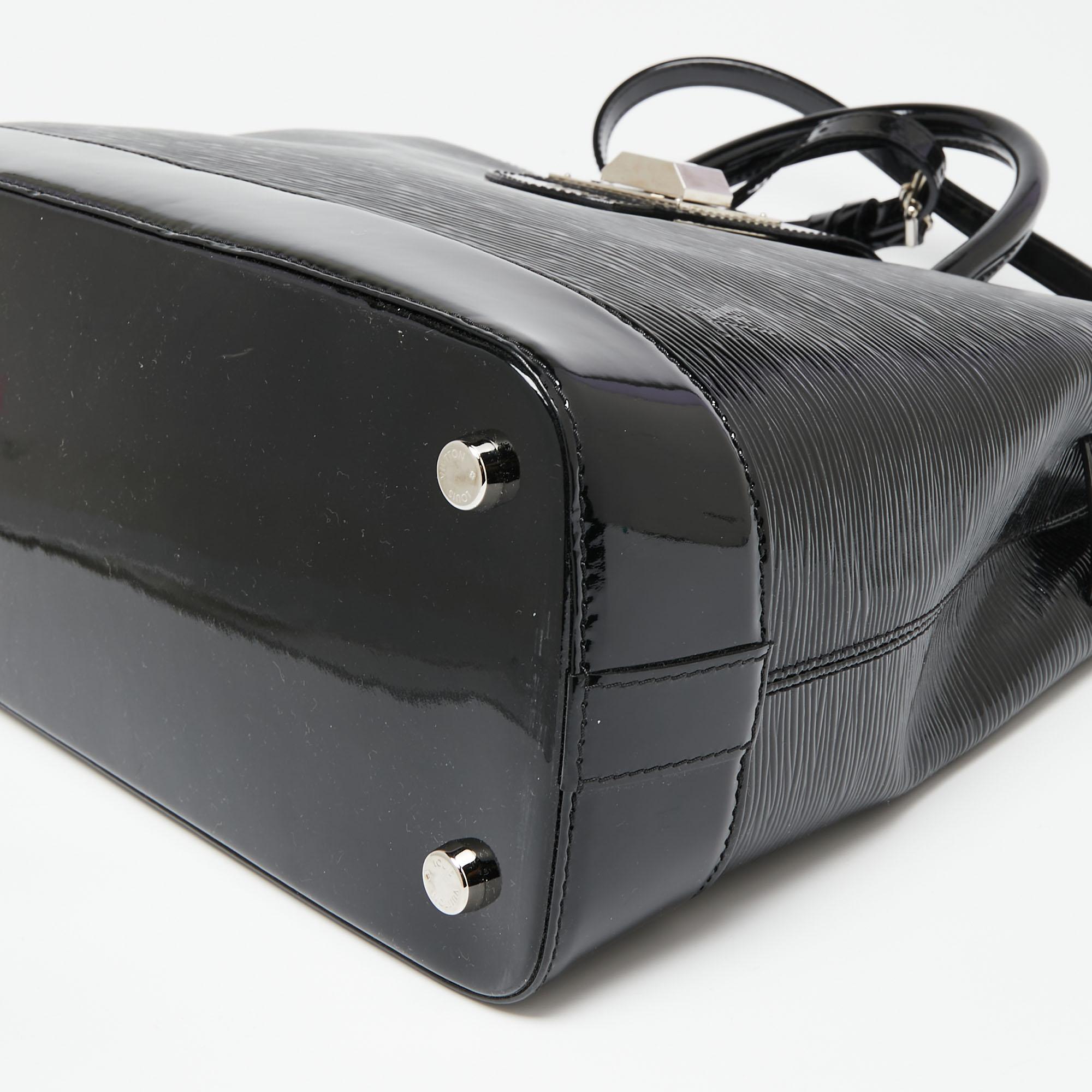 Louis Vuitton Black Electric Epi Leather Mirabeau GM Bag 3
