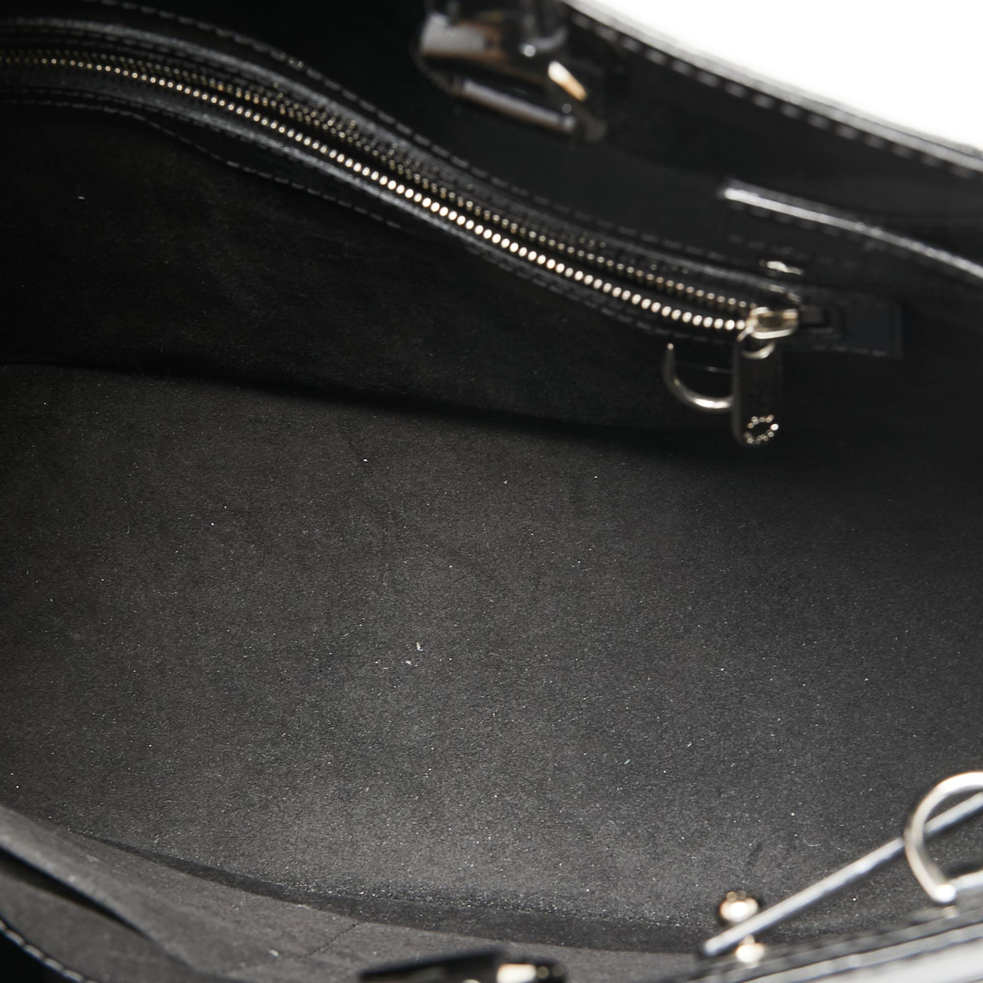Louis Vuitton Black Electric Epi Leather Mirabeau GM Bag 4
