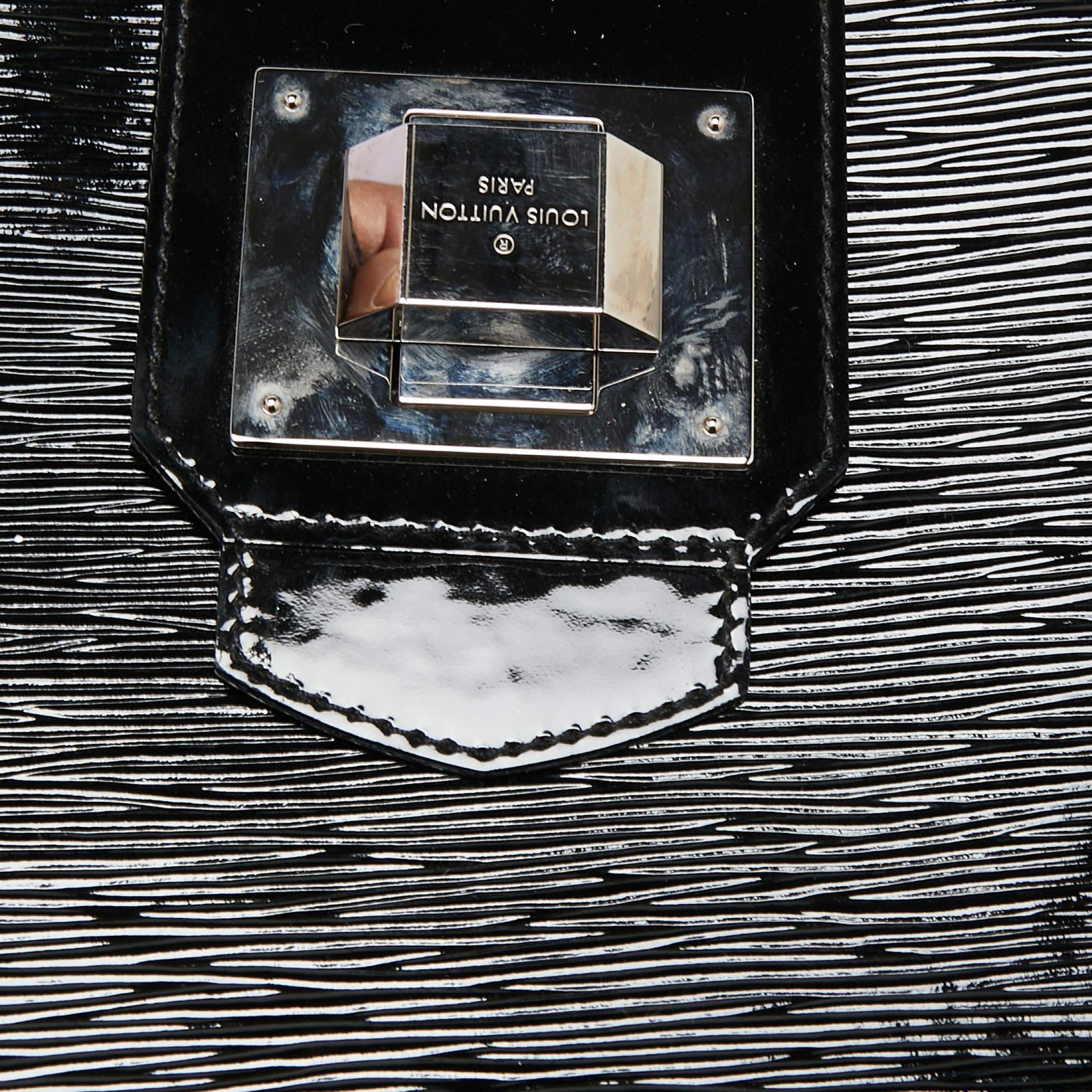 Louis Vuitton Black Electric Epi Leather Mirabeau GM Bag 5