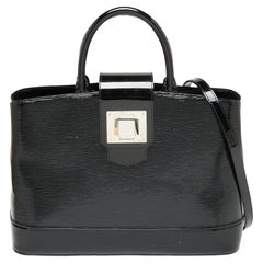 Louis Vuitton Borsa Mirabeau GM in pelle elettrica nera.
