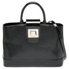 Louis Vuitton Black Electric Epi Leather Mirabeau GM Bag