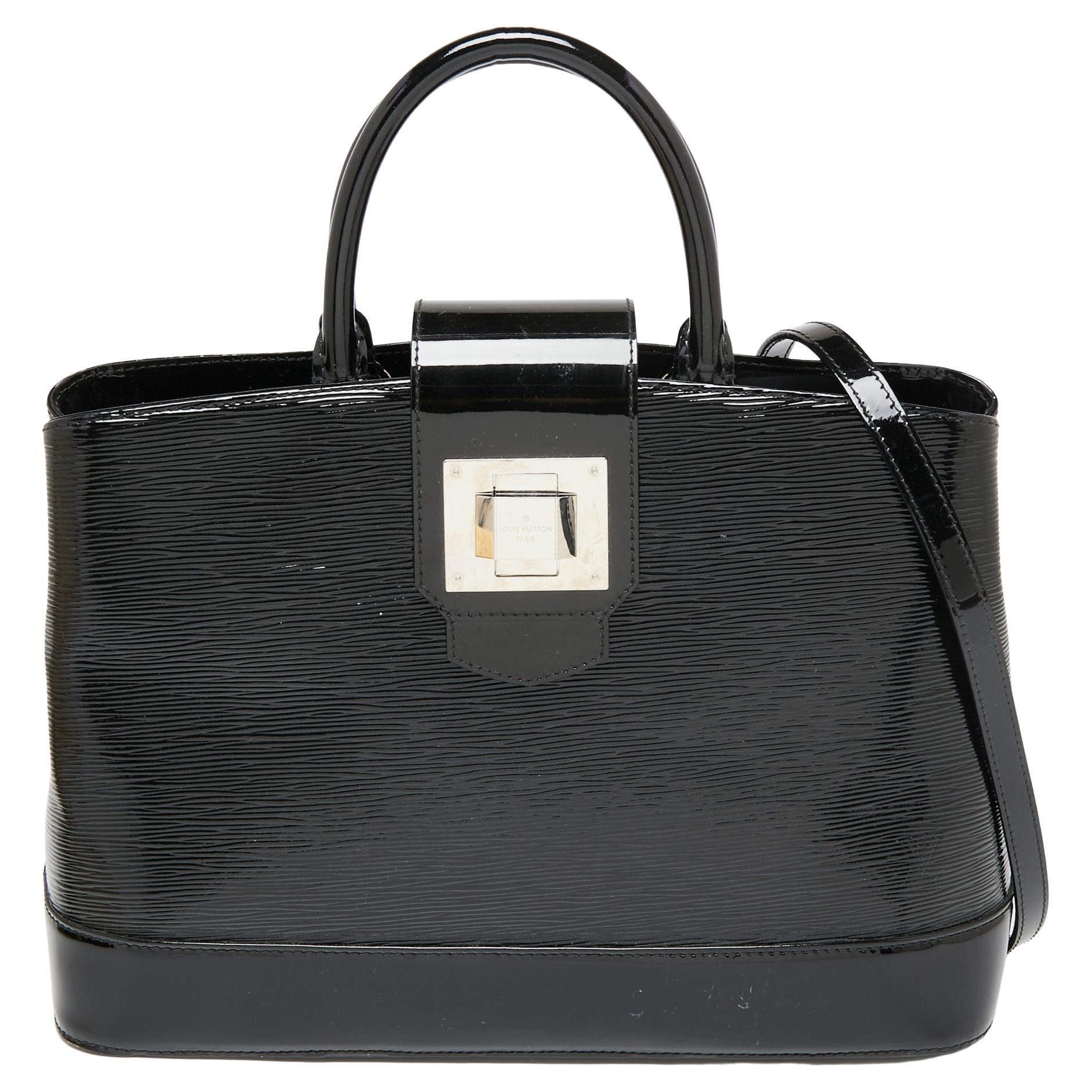 Louis Vuitton Black Electric Epi Leather Mirabeau GM Bag