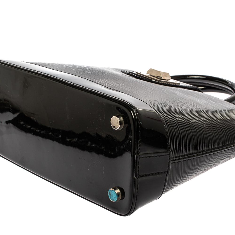 Louis Vuitton Black Electric Epi Leather Mirabeau PM Bag 9