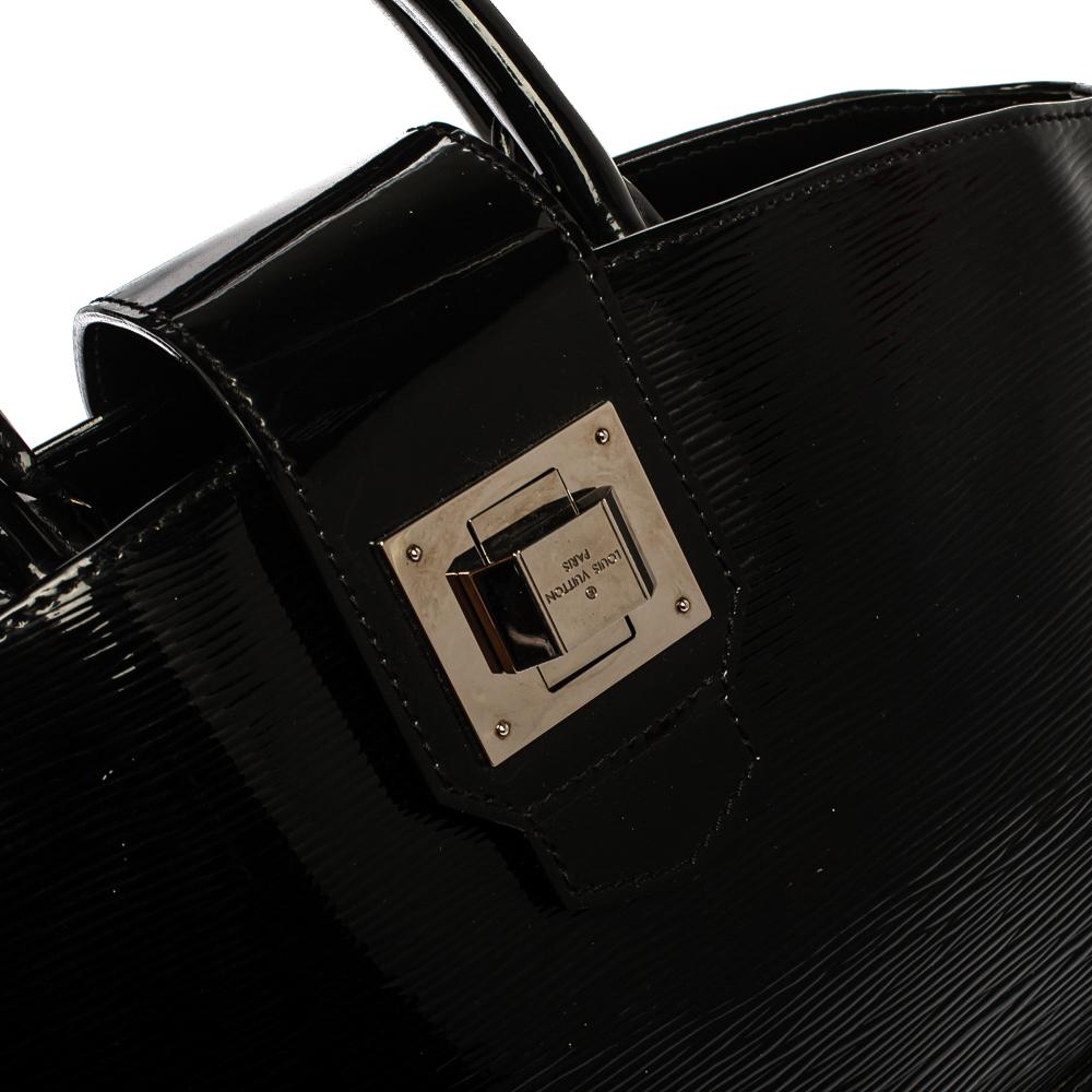 Louis Vuitton Black Electric Epi Leather Mirabeau PM Bag 12