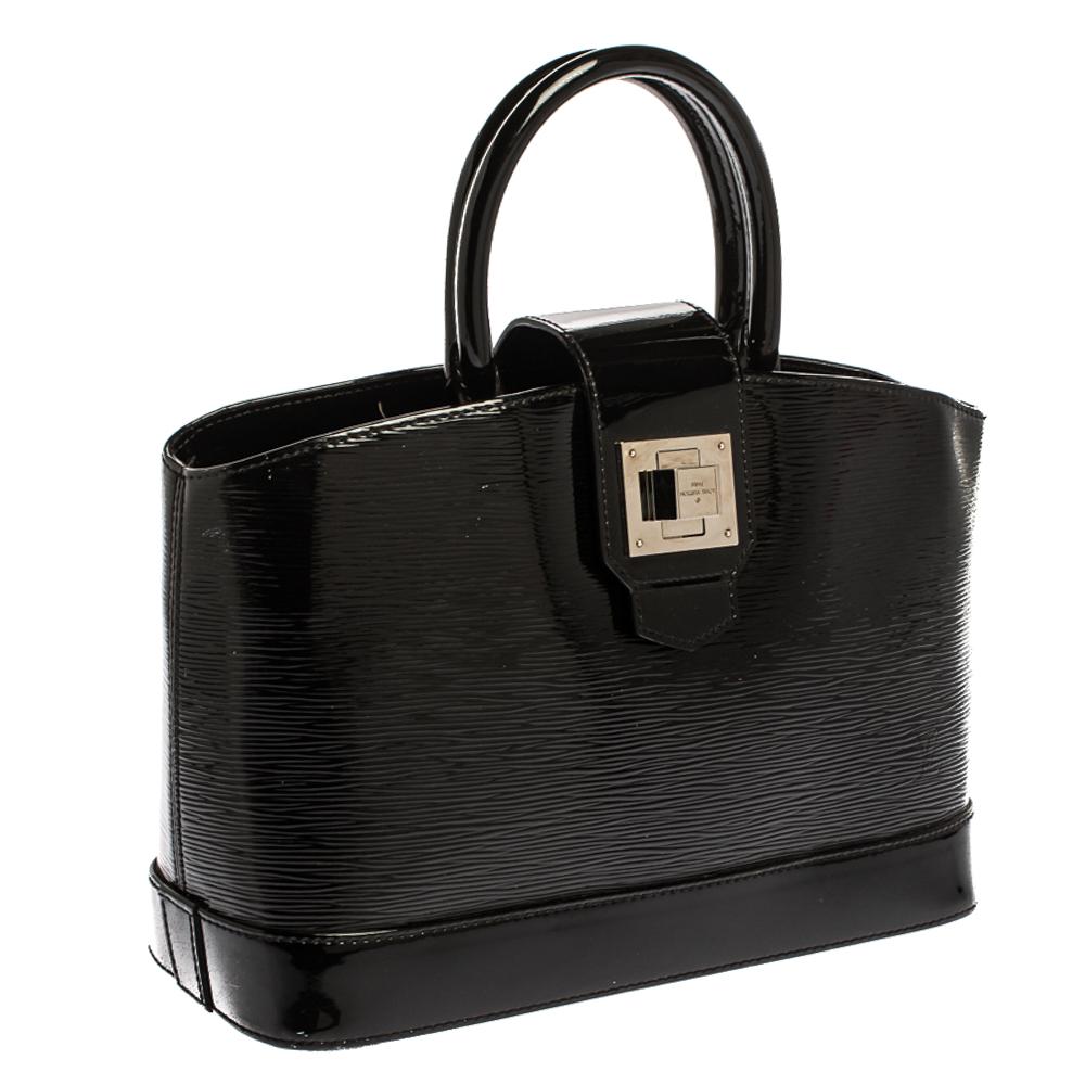 Women's Louis Vuitton Black Electric Epi Leather Mirabeau PM Bag