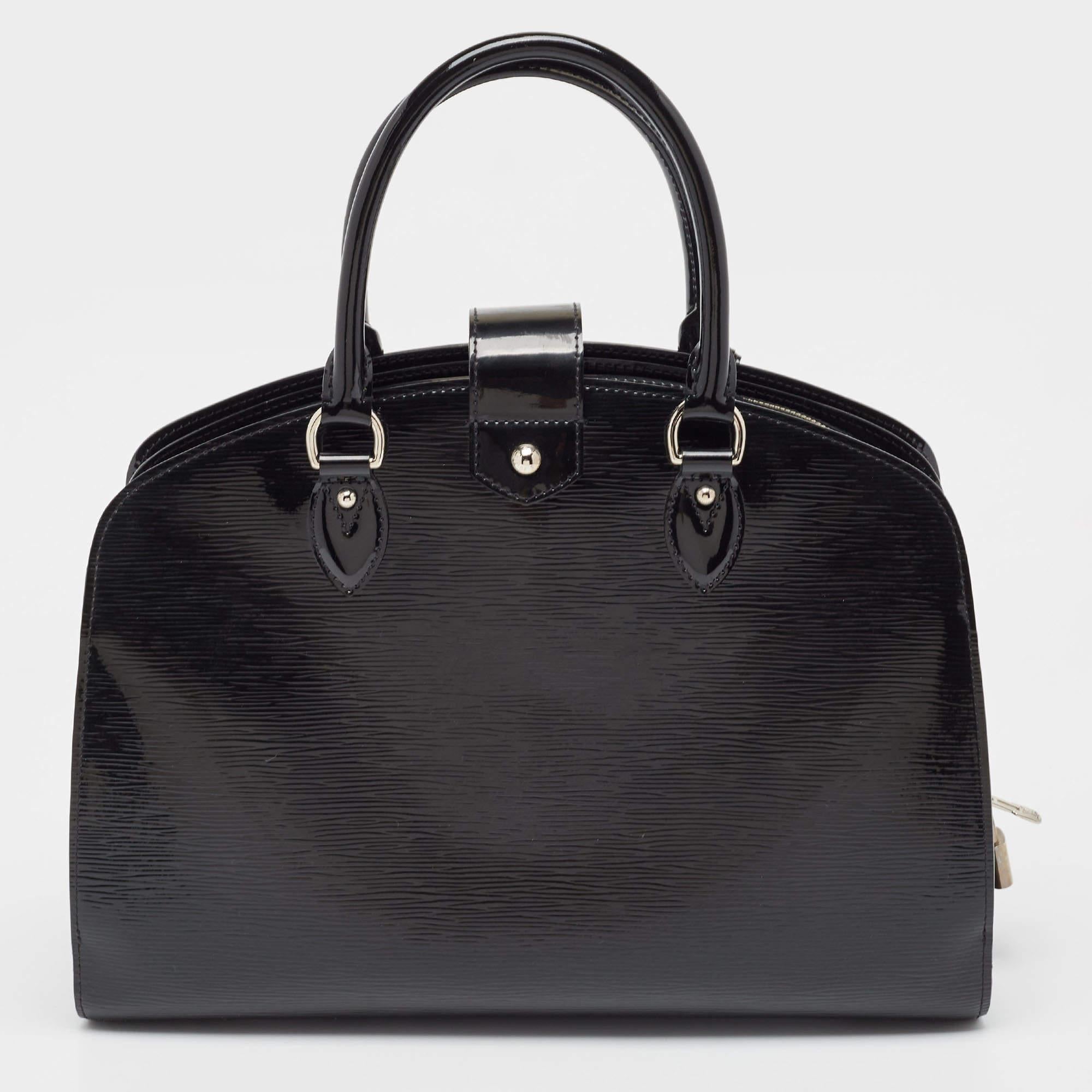 Louis Vuitton Pont Neuf GM-Tasche aus schwarzem Electric Epi-Leder (Schwarz)
