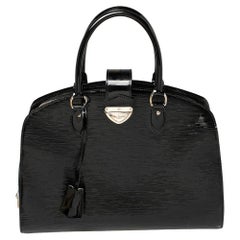 Louis Vuitton Pont Neuf GM Tasche aus schwarzem Electric Epi Leder