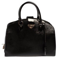 Louis Vuitton Pont Neuf GM Tasche aus schwarzem Electric Epi Leder