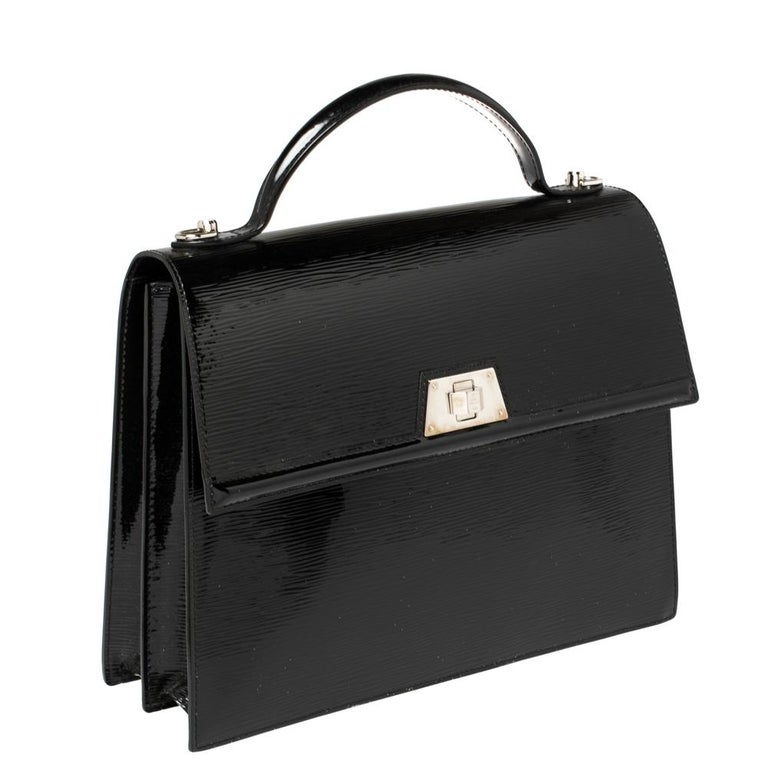Louis Vuitton Sevigne Handbag Electric Epi Leather PM Black