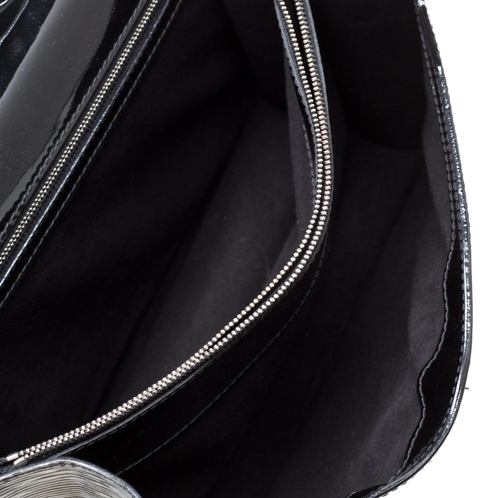 Louis Vuitton Black Electric Epi Leather Sevigne GM Bag 3