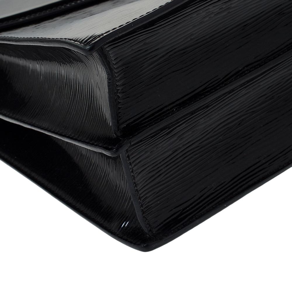Louis Vuitton Black Electric Epi Leather Sevigne GM Bag 2
