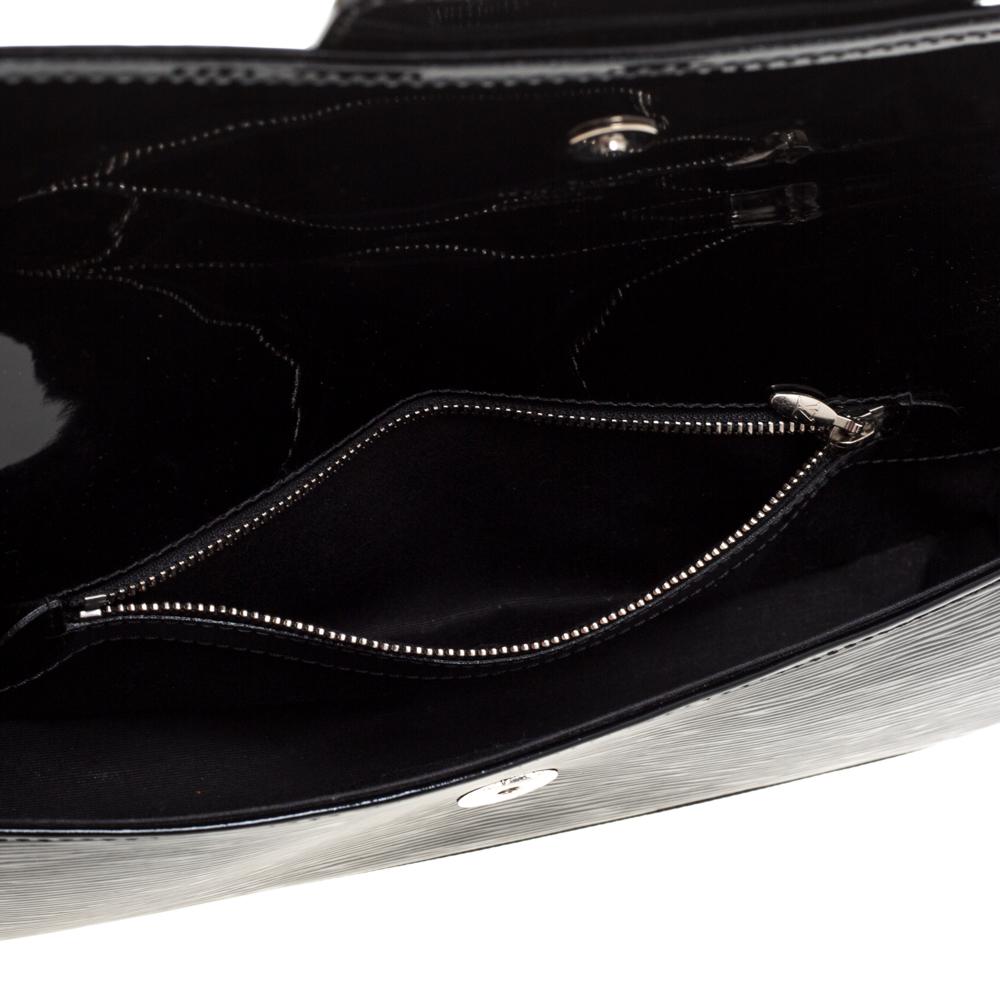 Louis Vuitton Black Electric Epi Leather Sobe Clutch 5