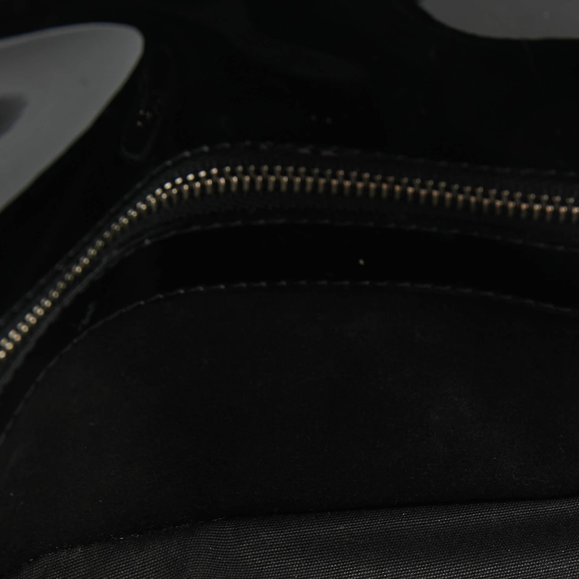 Louis Vuitton Black Electric Epi Leather Sobe Clutch For Sale 9