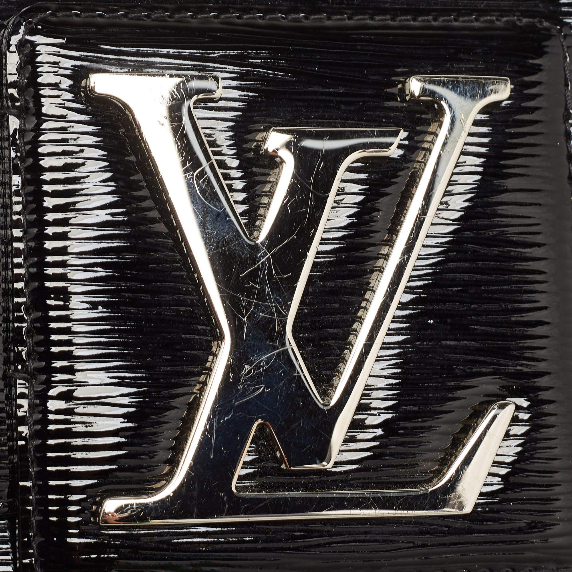 Women's Louis Vuitton Black Electric Epi Leather Sobe Clutch